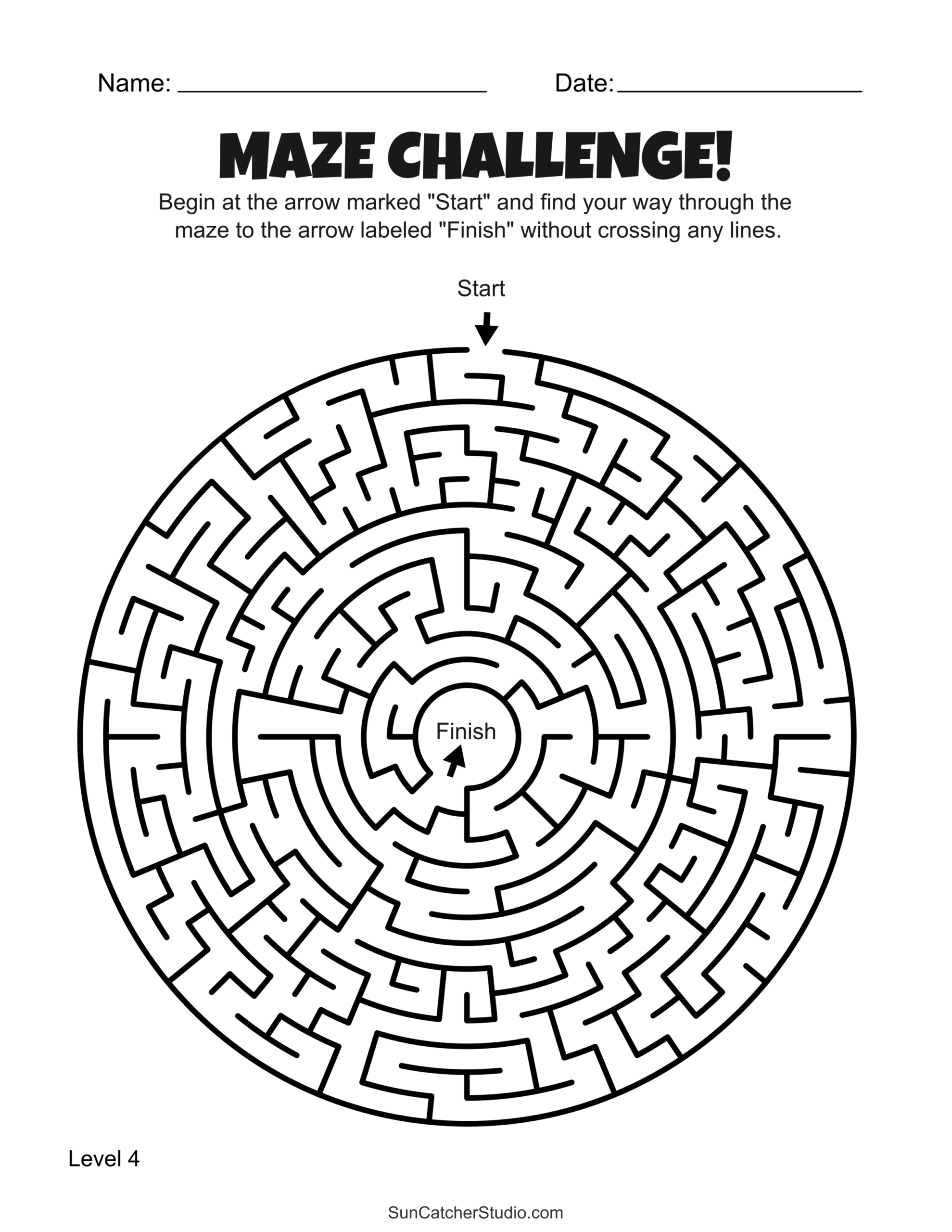 Free Printable Maze Activities And Puzzle Worksheets For Kids 