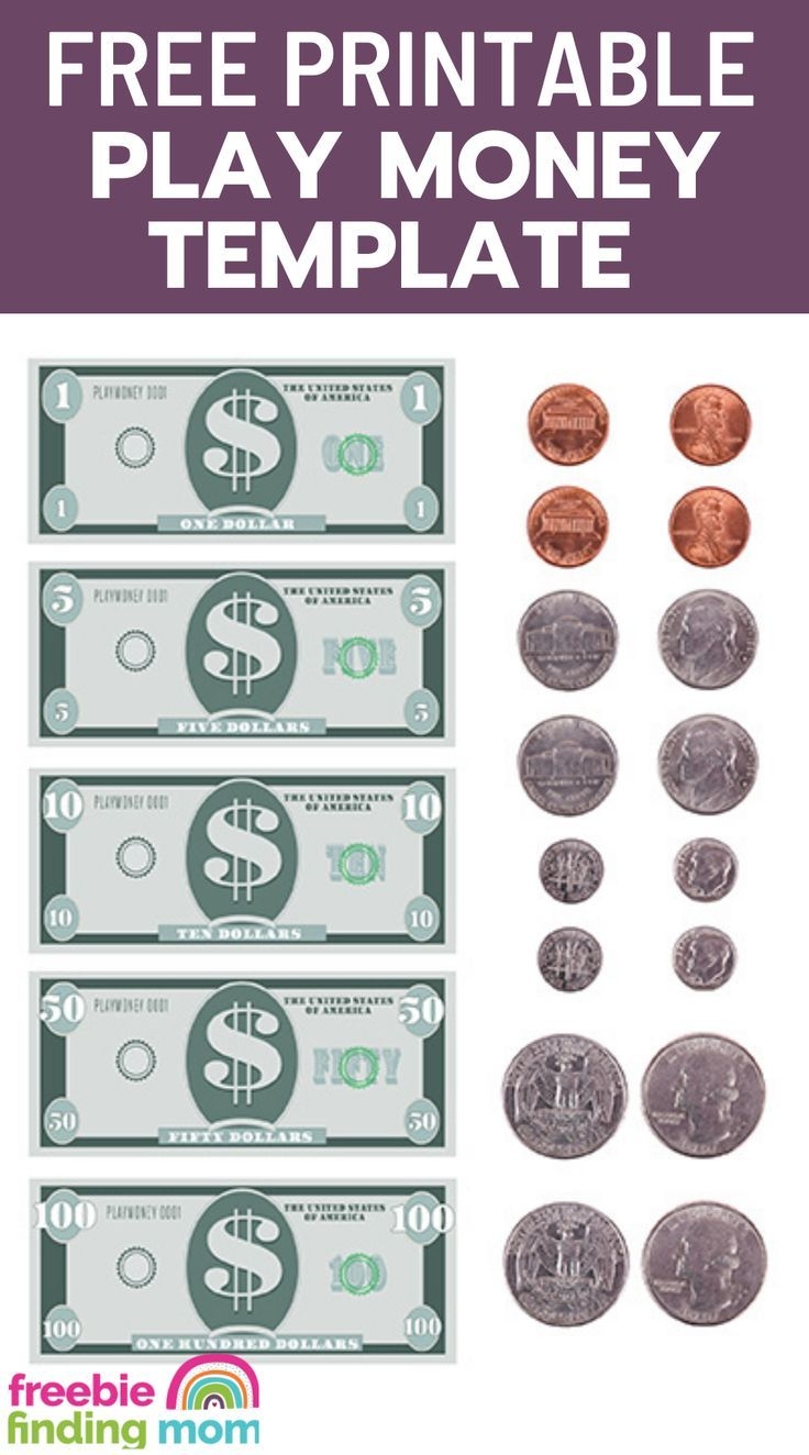 Free Printable Play Money Template