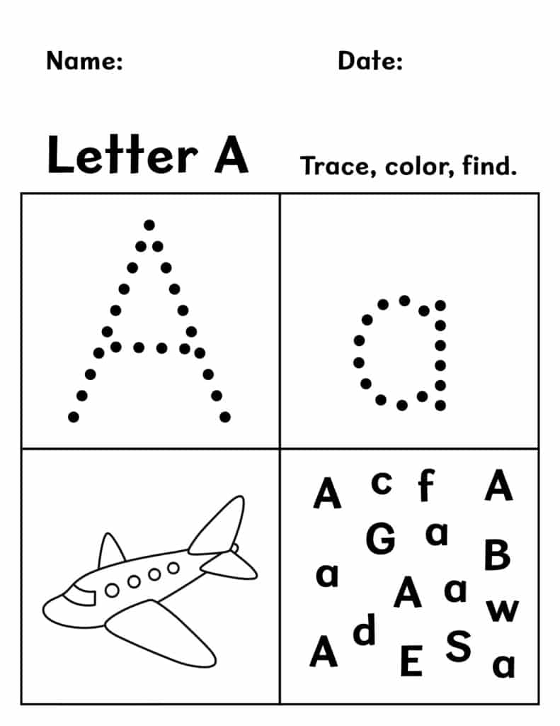 Preschool Age 3 Worksheets