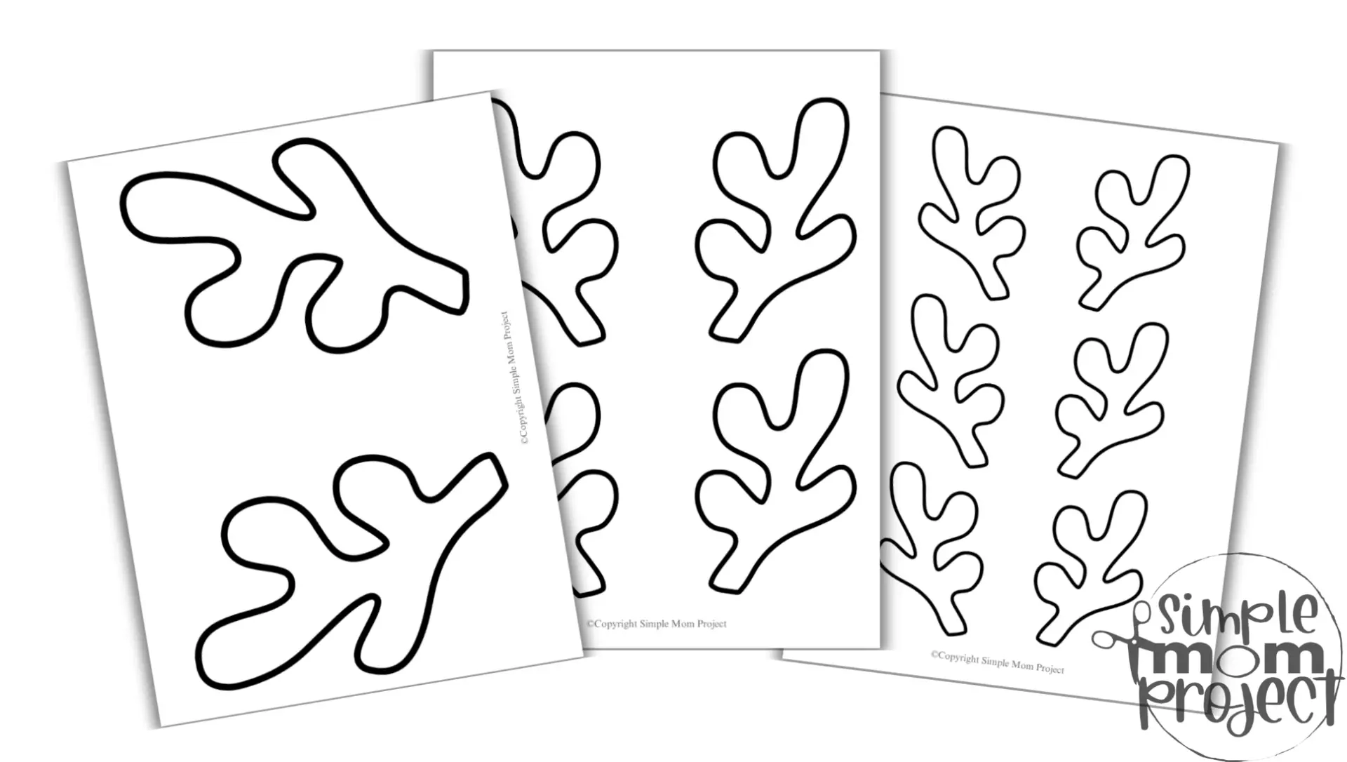 Free Printable Reindeer Antlers Template Easy Cut Out Craft For 