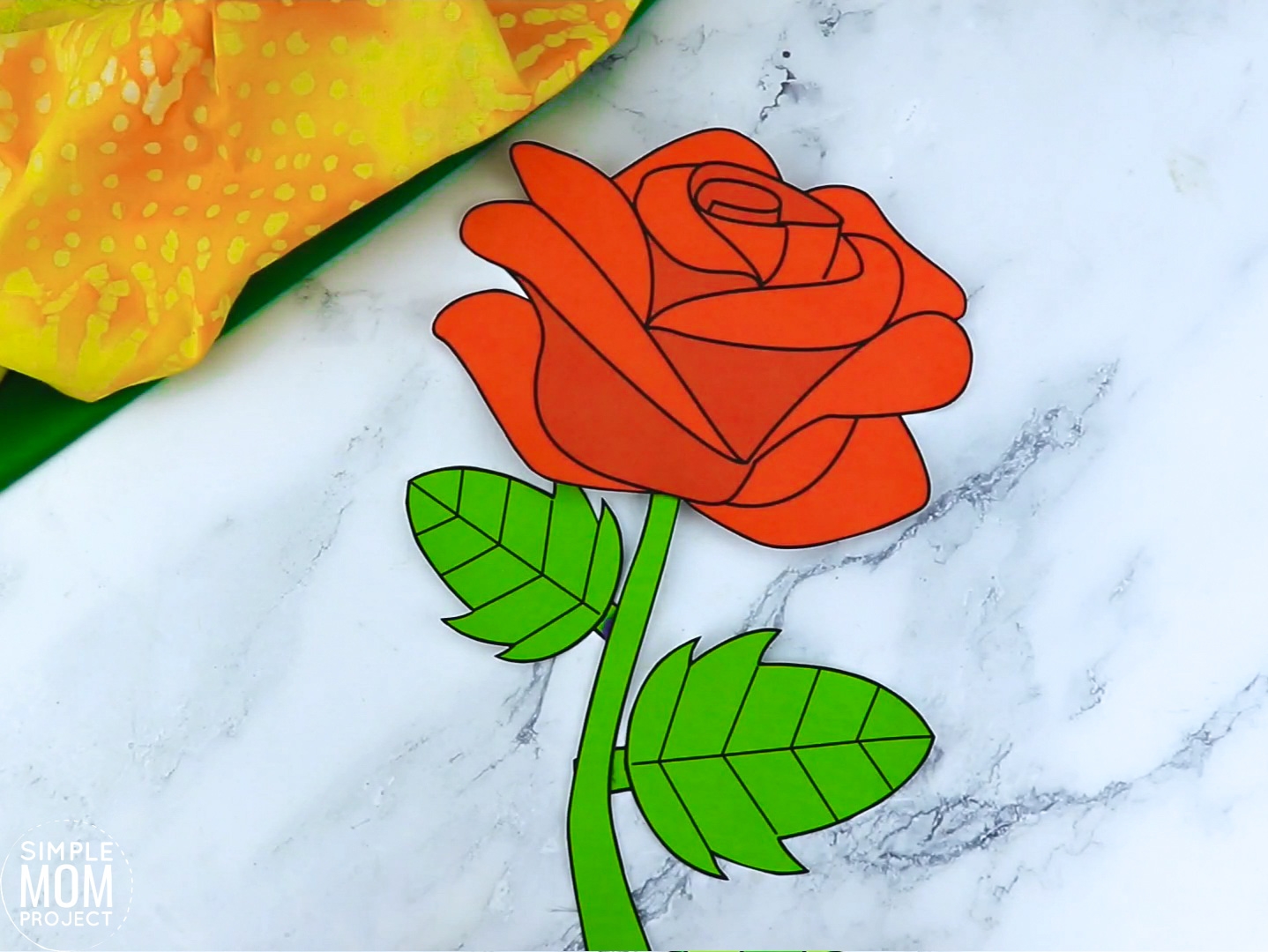 Rose Template Printable