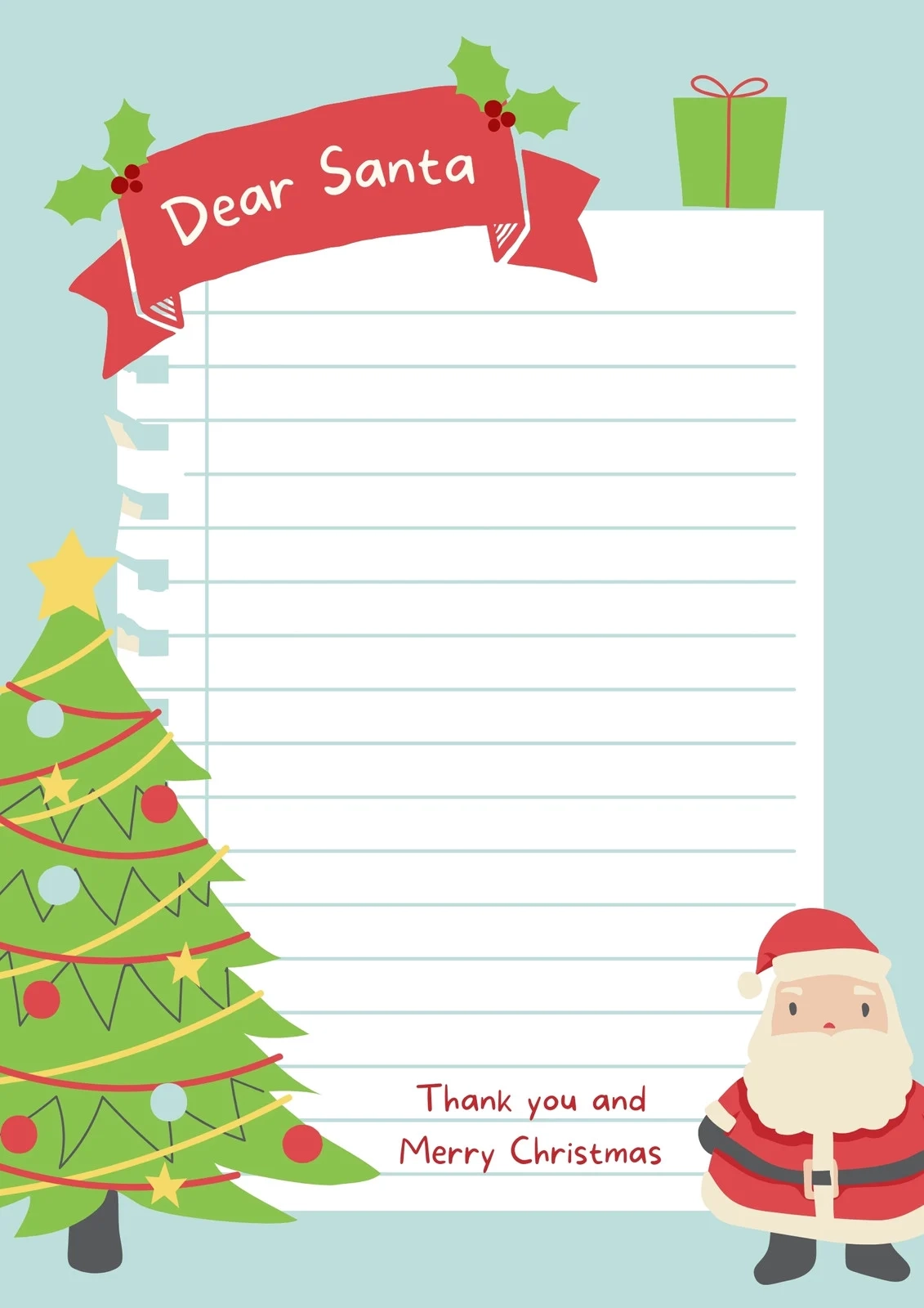 Free Printable Santa Template