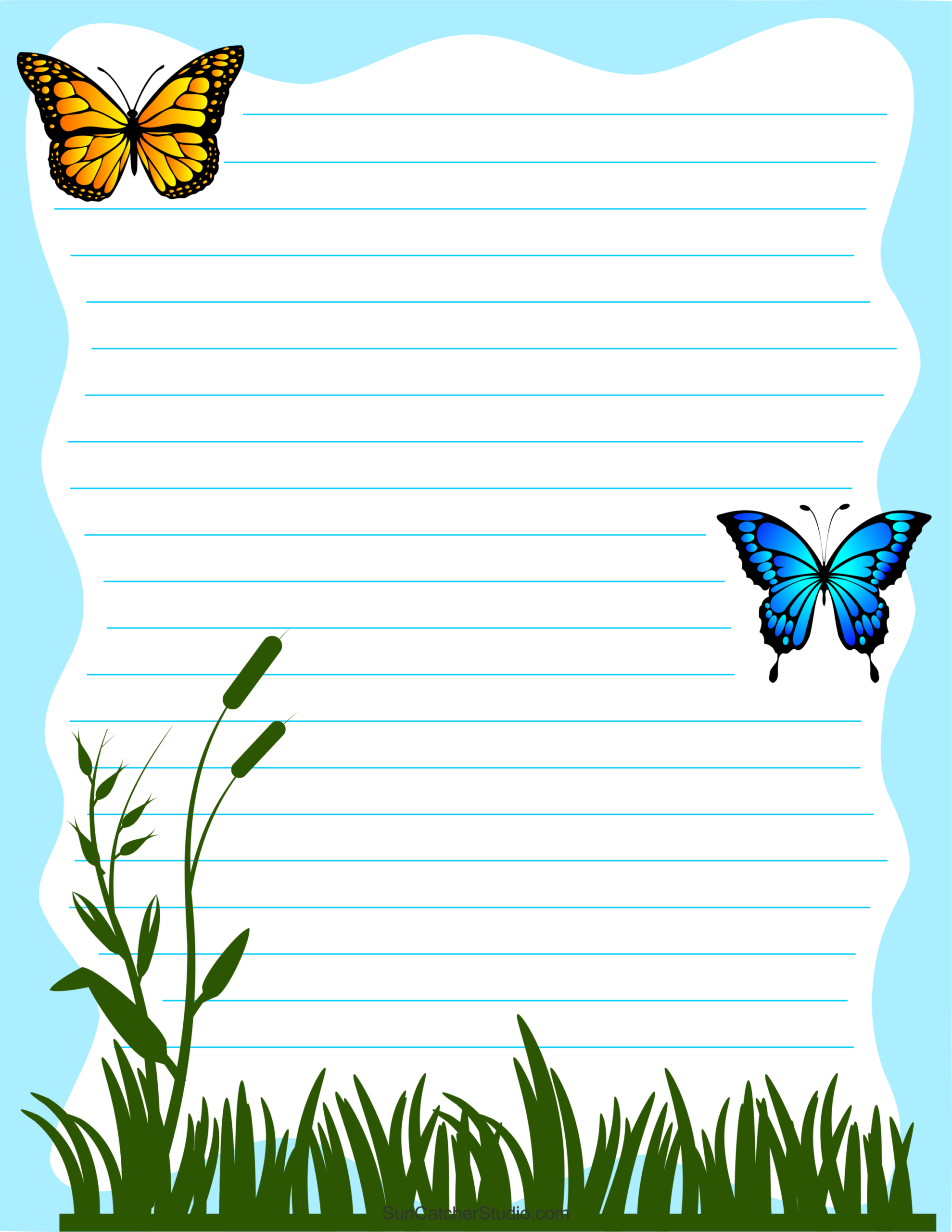 Free Printable Stationery And Lined Letter Writing Paper Free 