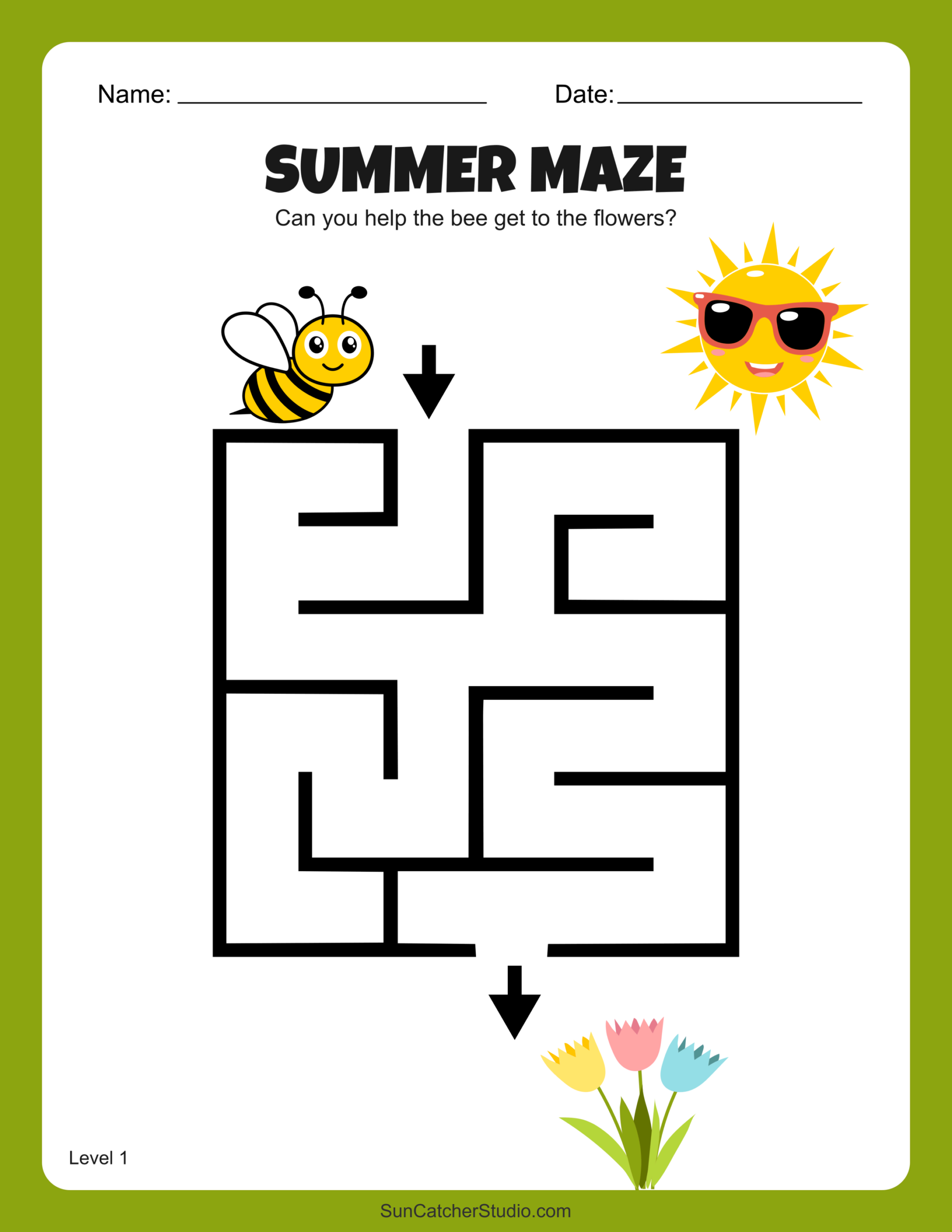 Free Printable Summer Maze Worksheets And Puzzles Free Free Printable Summer Maze Worksheets And Puzzles Free