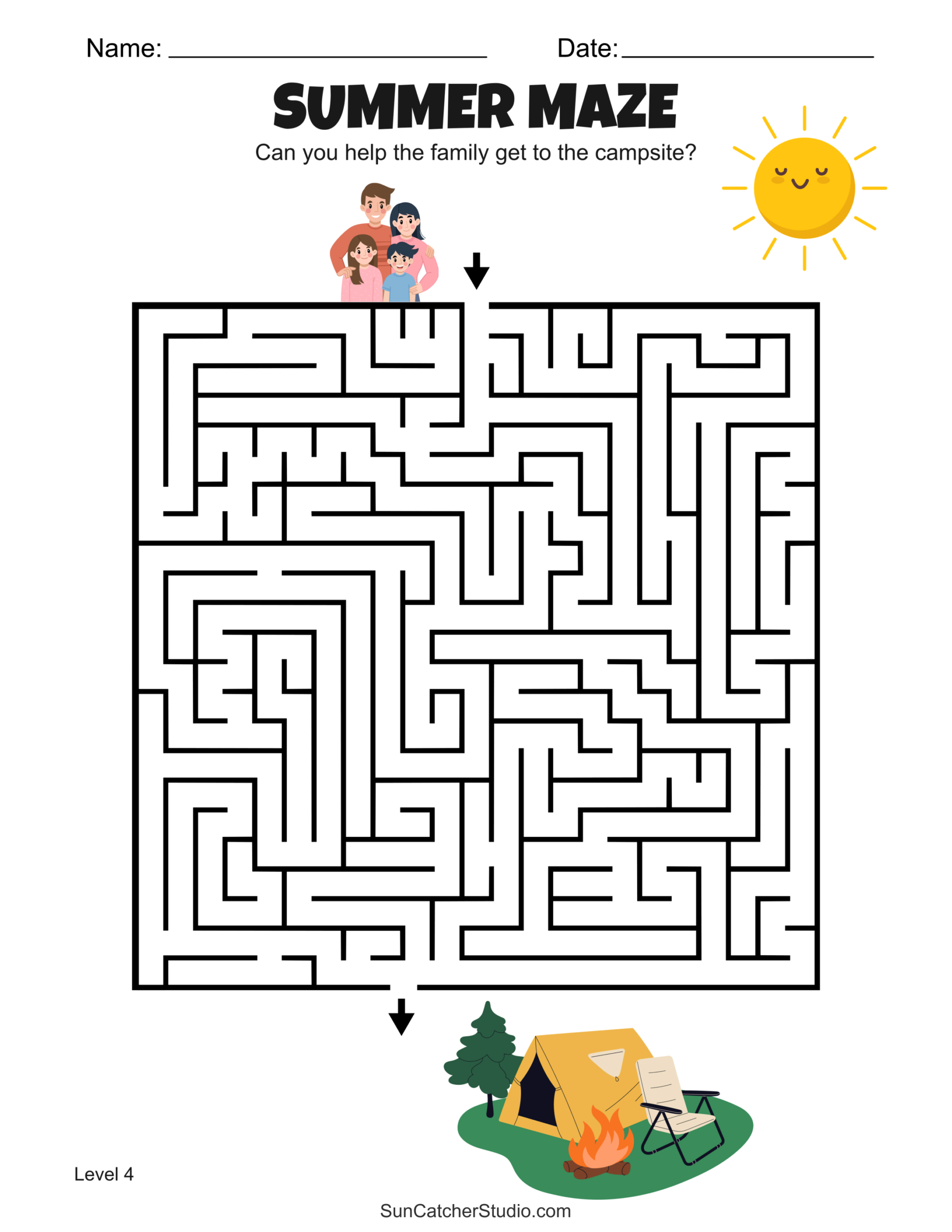 Free Printable Summer Maze Worksheets And Puzzles Free 