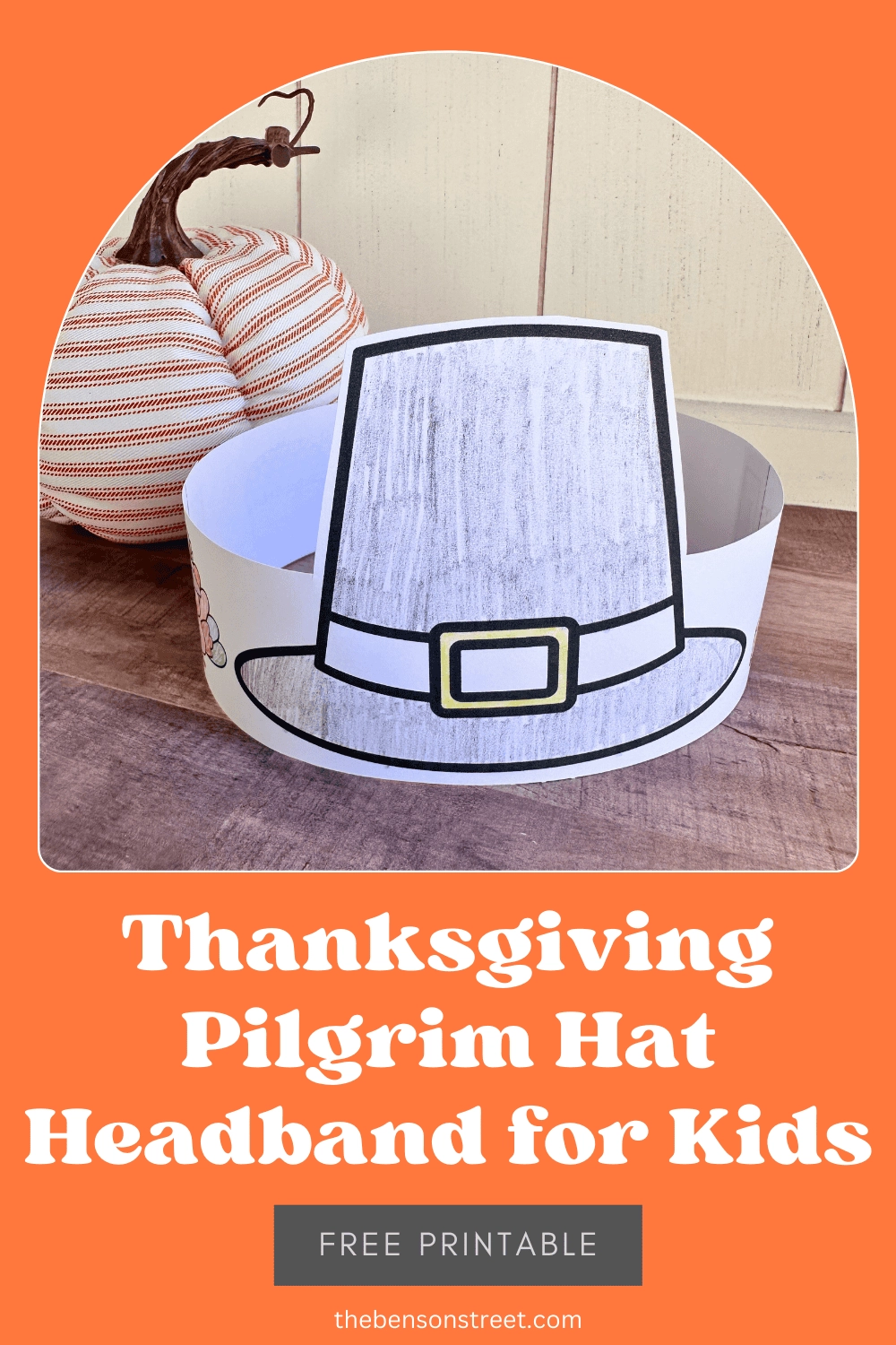 FREE Printable Thanksgiving Hats Coloring Craft For Kids
