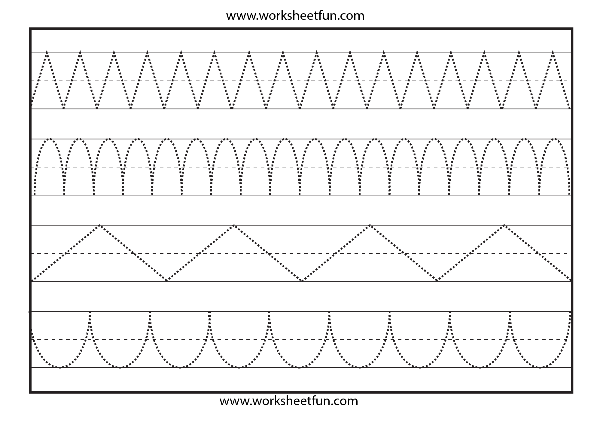 Free Printable Tracing Lines Worksheets Worksheets Library