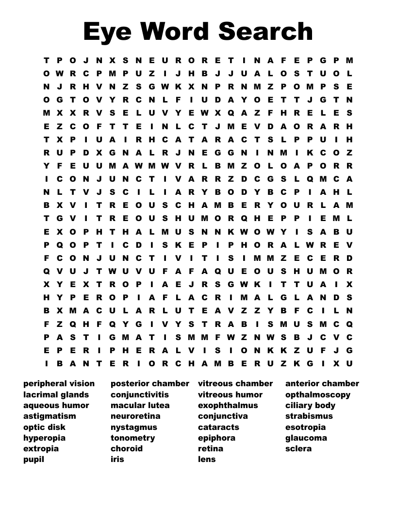 Mirroreyes Daily Printable Crossword Puzzles