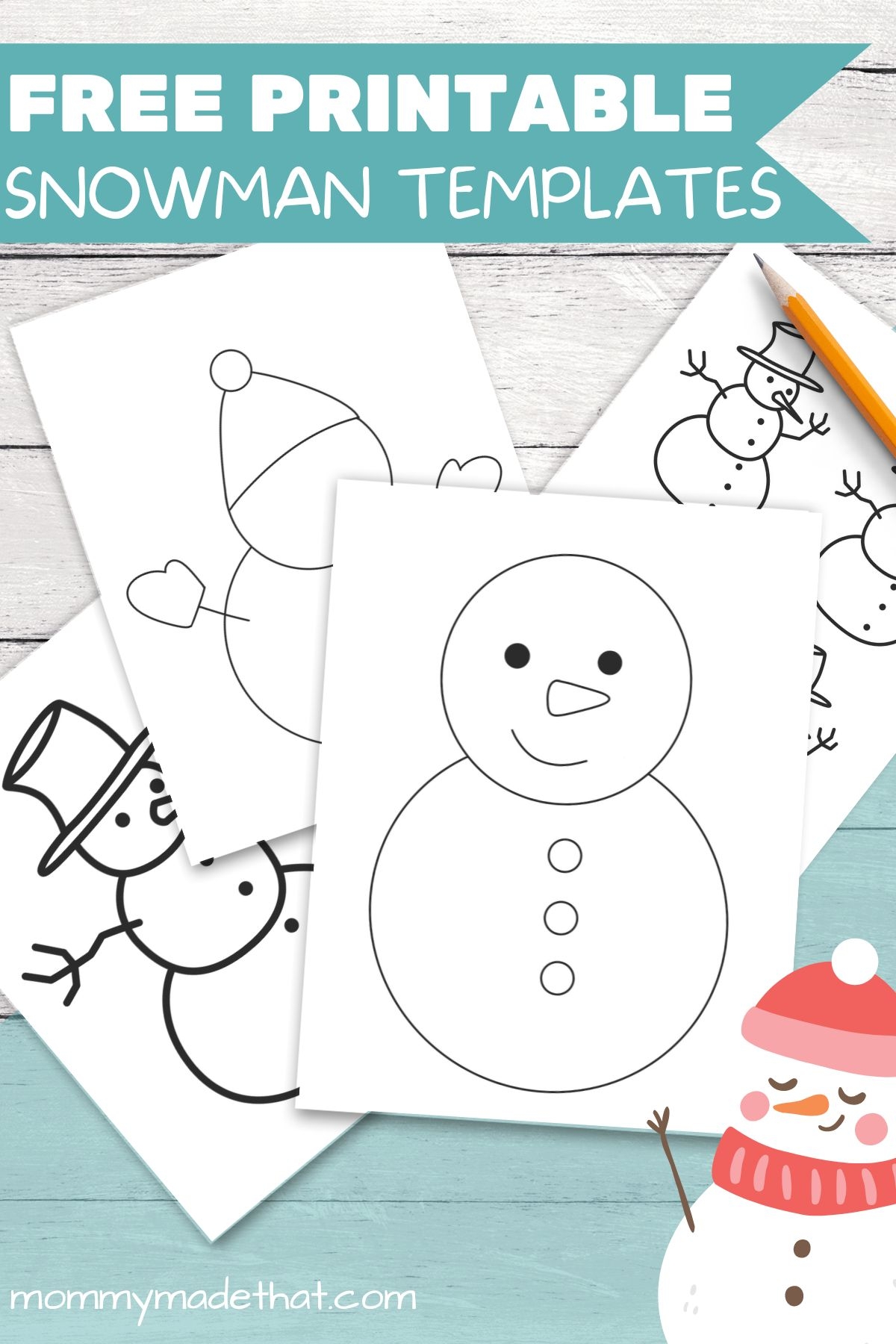 Free Printable Snowman Templates