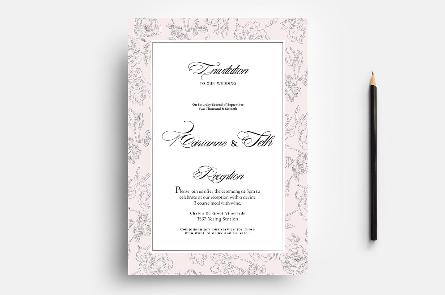 Free Wedding Stationery Templates For Photoshop amp Illustrator