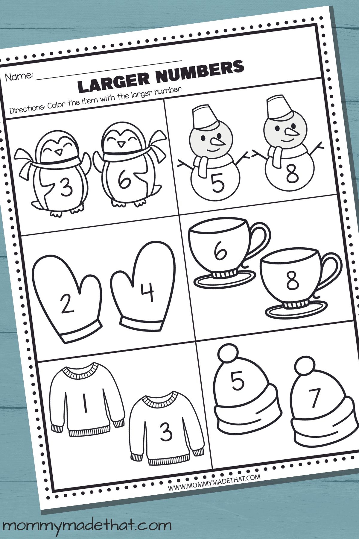 Free Printable Winter Worksheets For Kindergarten