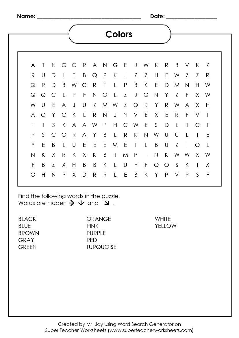 Free Printable Crossword Puzzle Generator