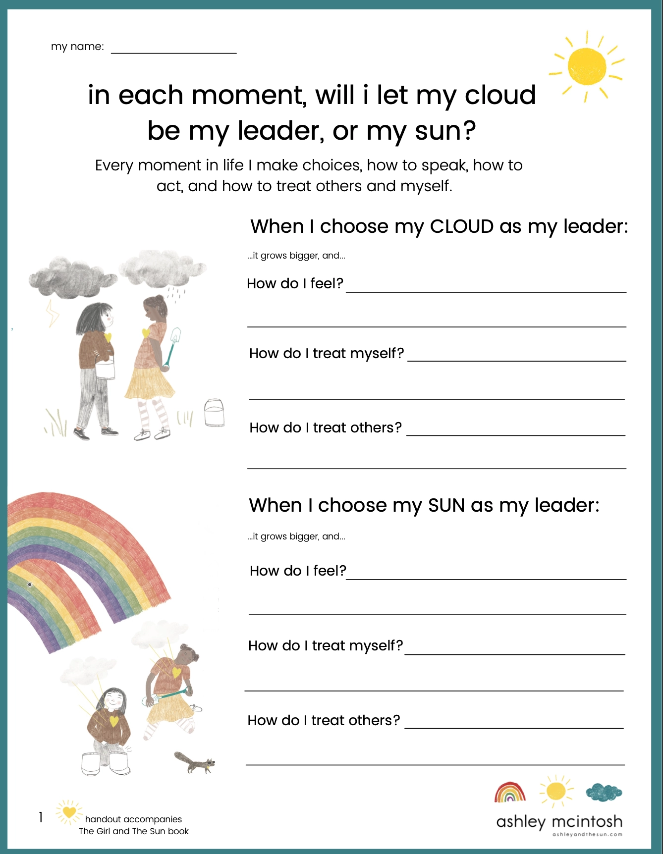 Free Worksheets On Kindness amp Self Regulation For Parents 