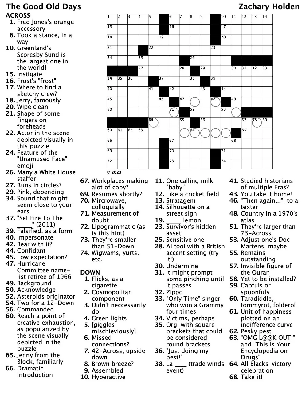 Full Sized 15x15 Customized Printable Crossword Puzzle Etsy