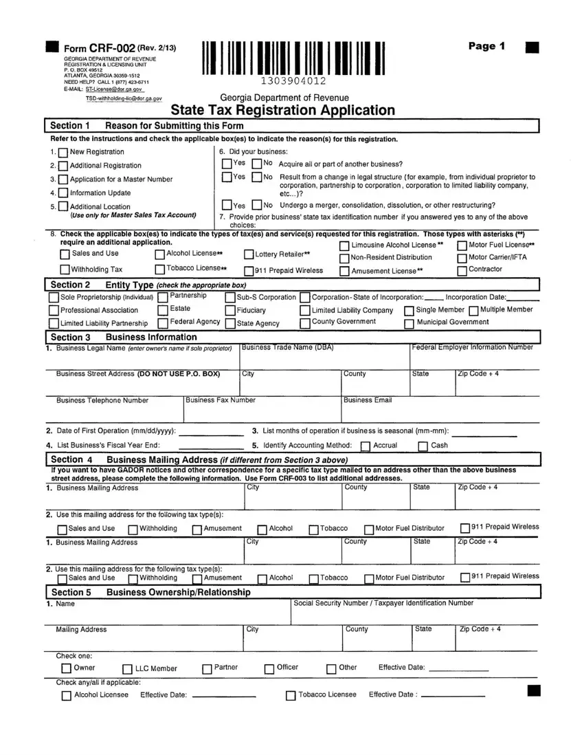 Georgia State Tax Instruction Fill Out Printable PDF