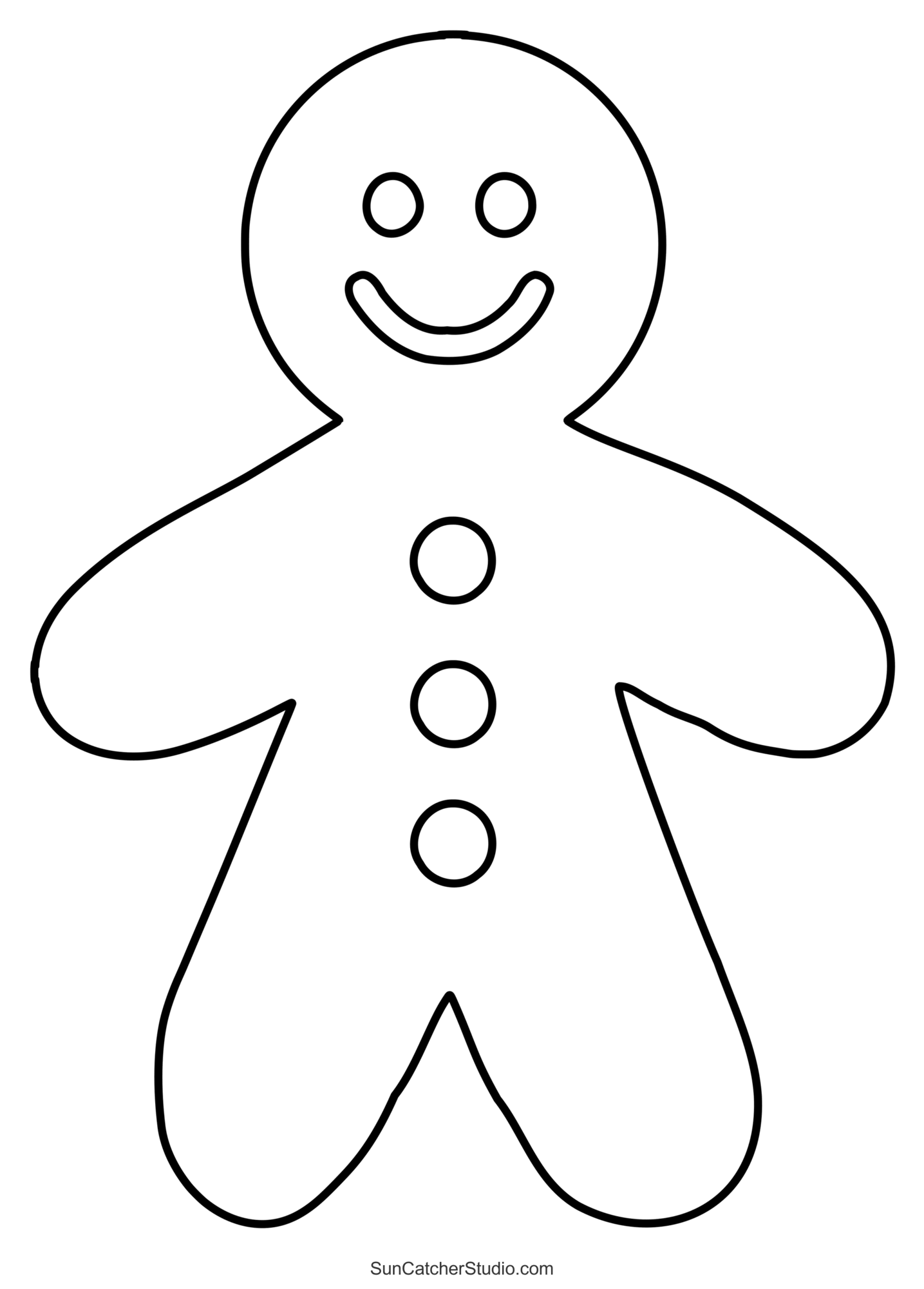 Free Gingerbread Man Template Printable