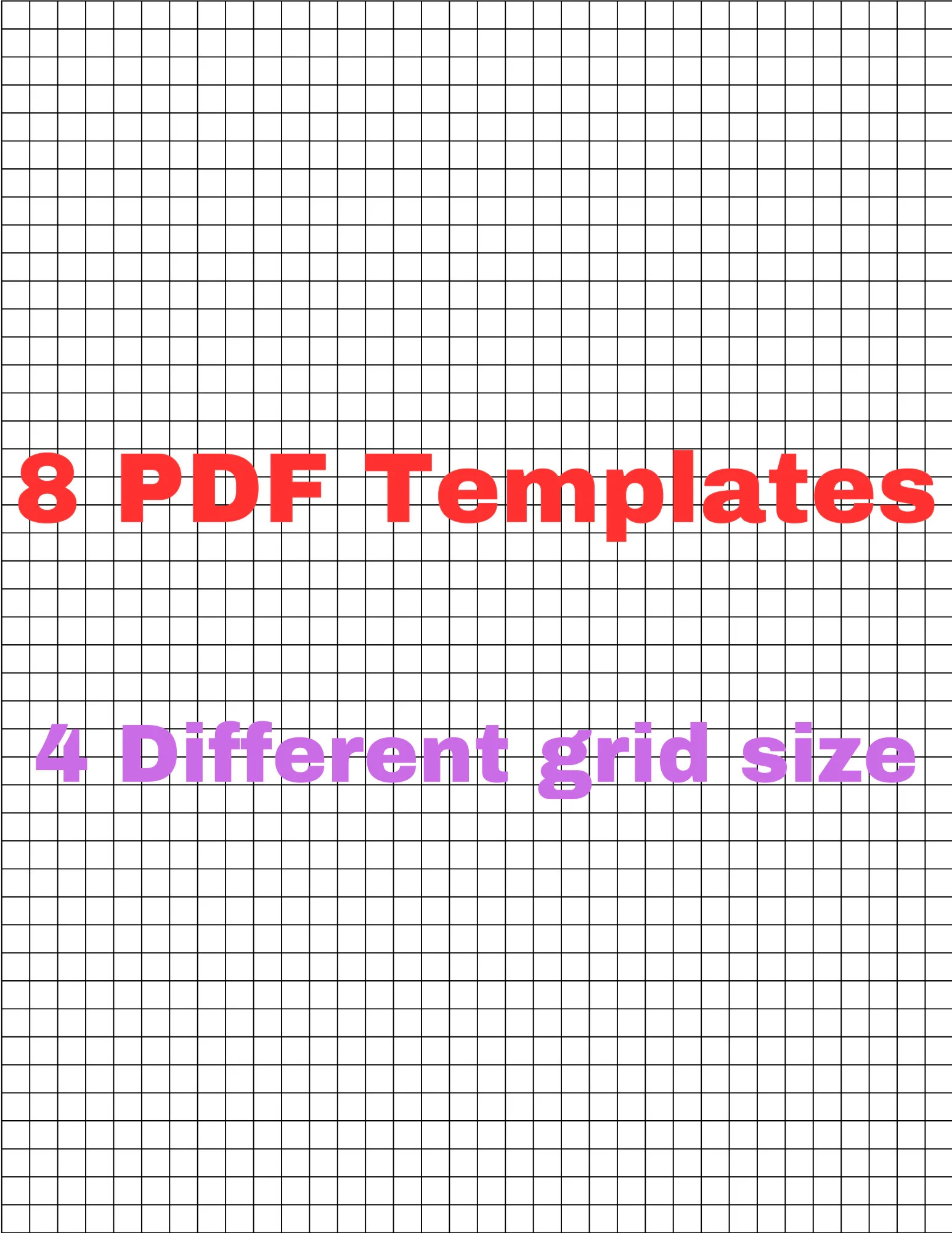 1/4 Grid Graph Paper Printable