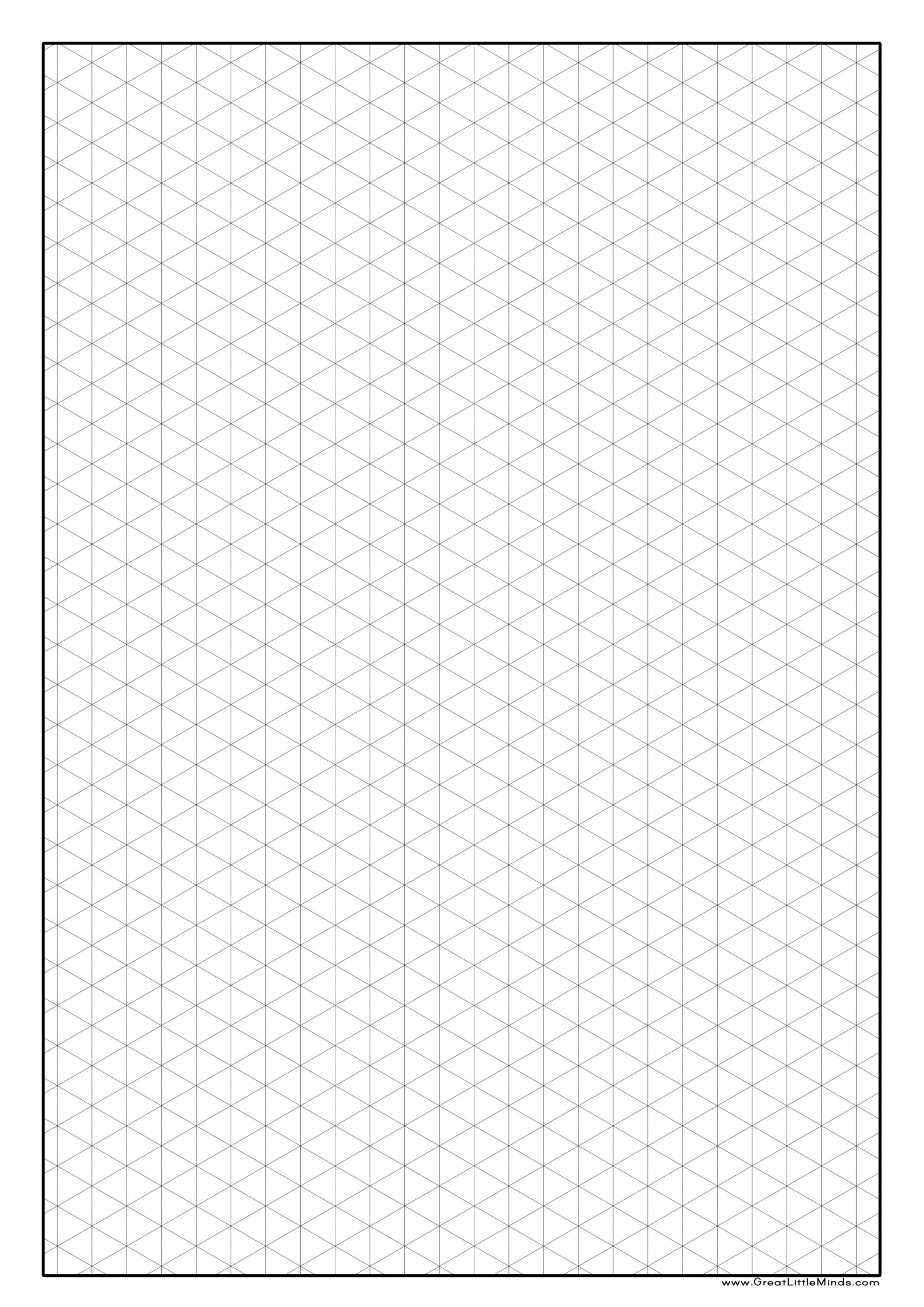 Isometric Paper Printable A4