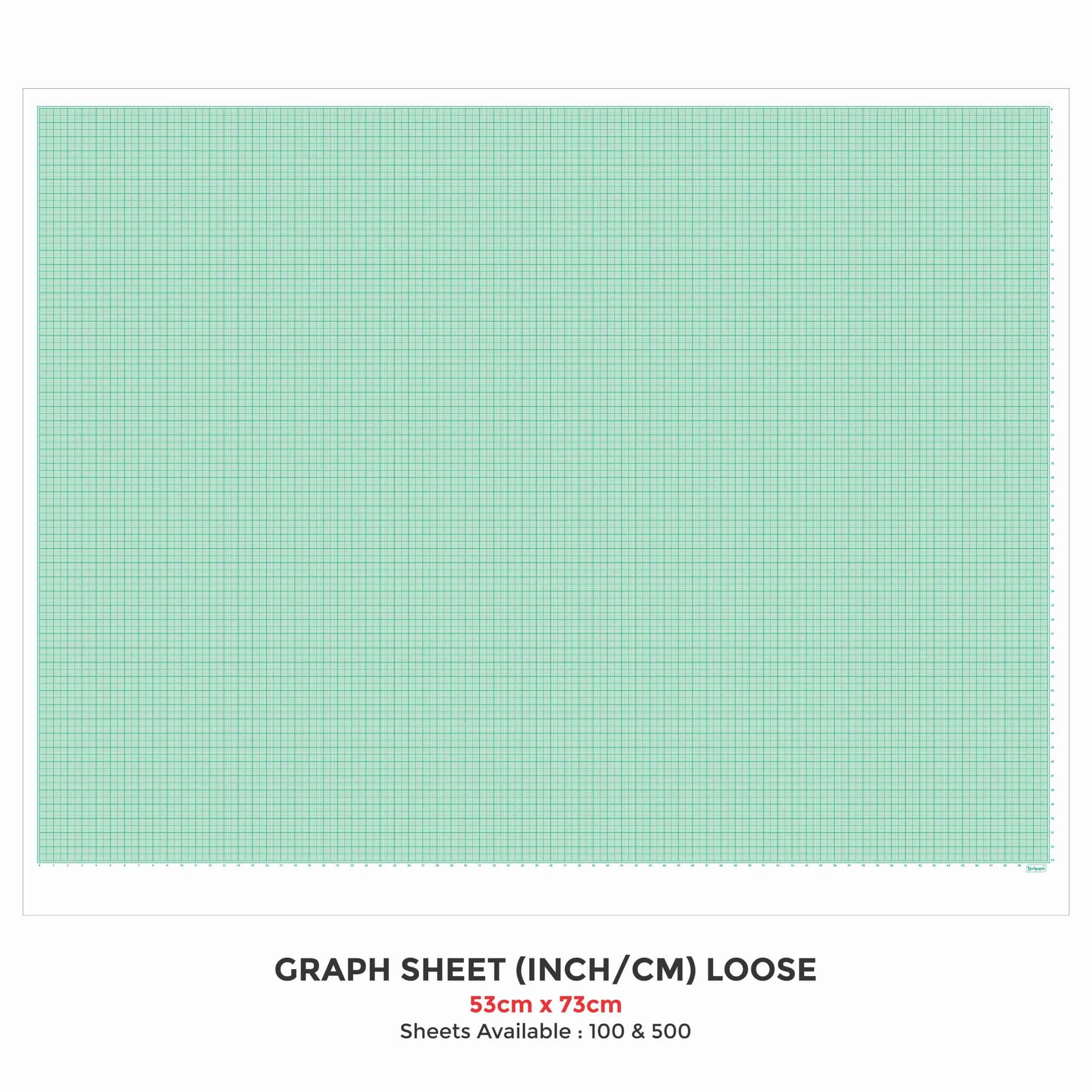 Graph Sheet CM 57cm X 73cm Loose 100 Green