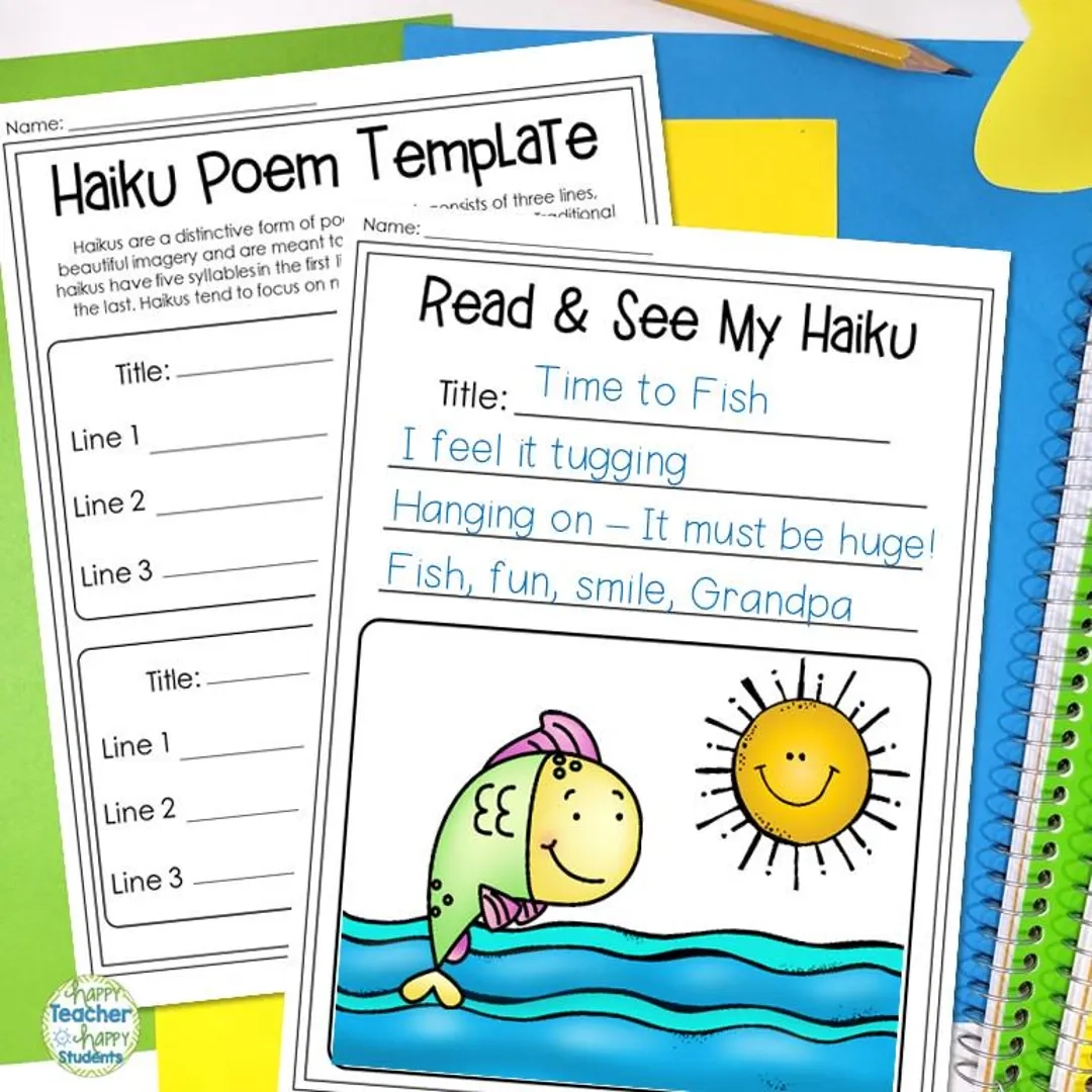 Haiku Writing Template Writing Template Examples amp Grading 