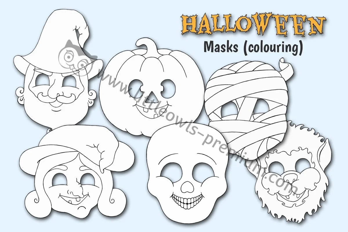 Halloween Mask Template Printable