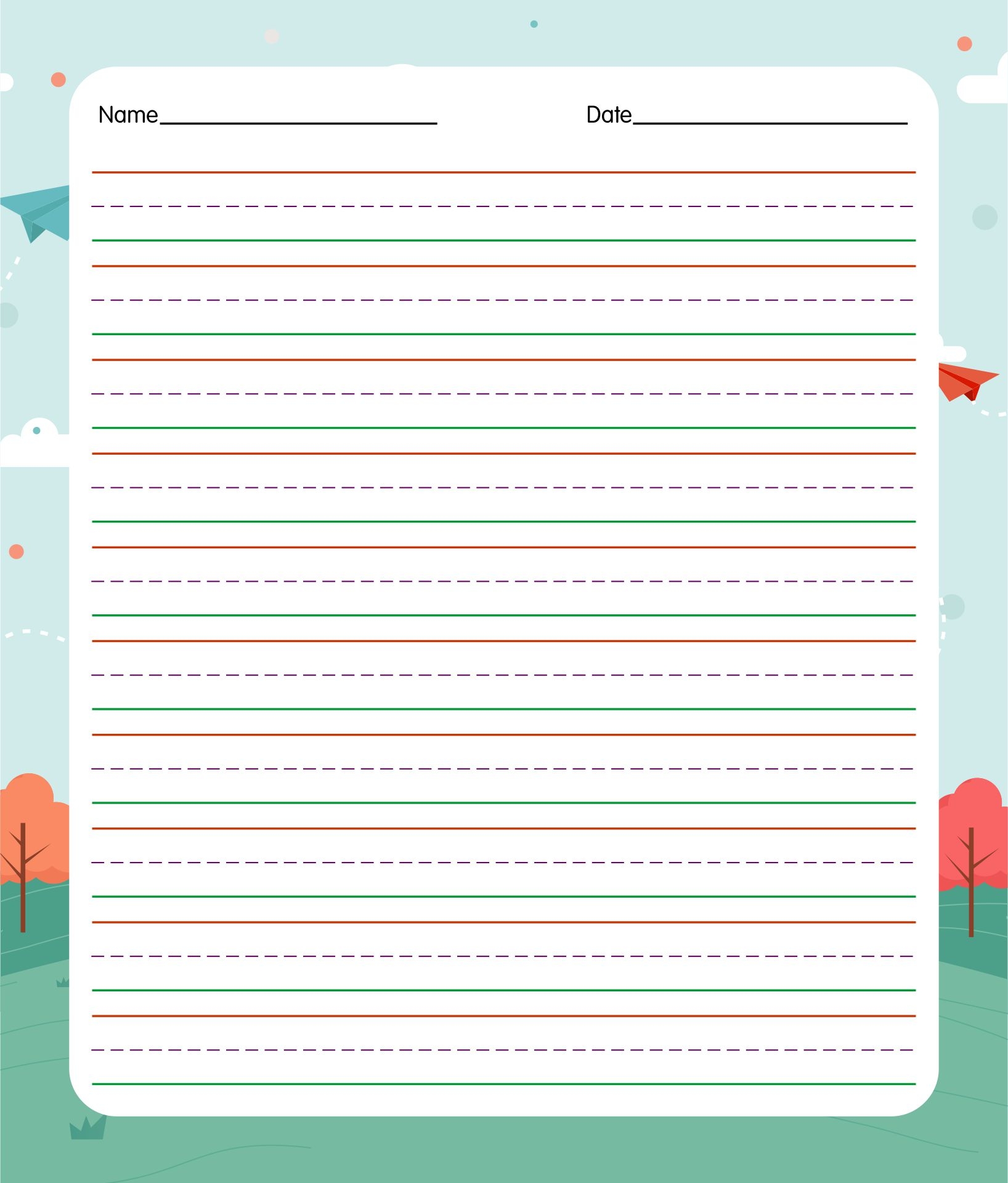 Printable Paper Grade 1