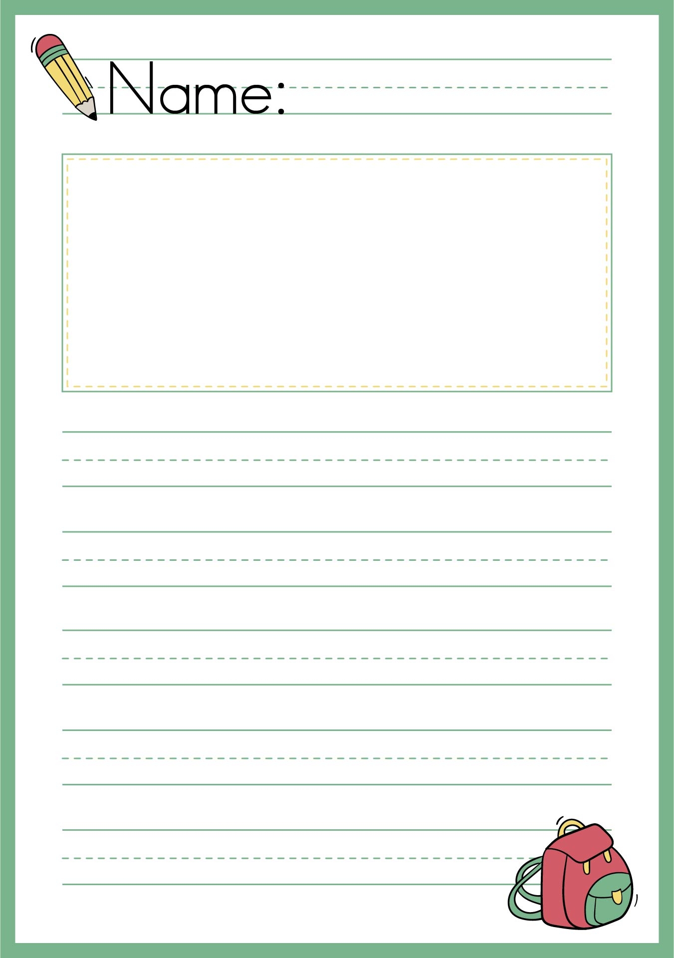 Handwriting Paper Worksheets Library
