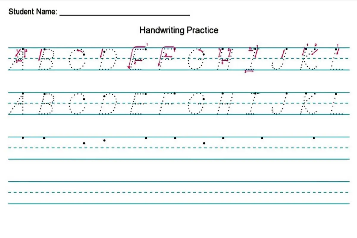 Printable Handwriting Worksheets Free