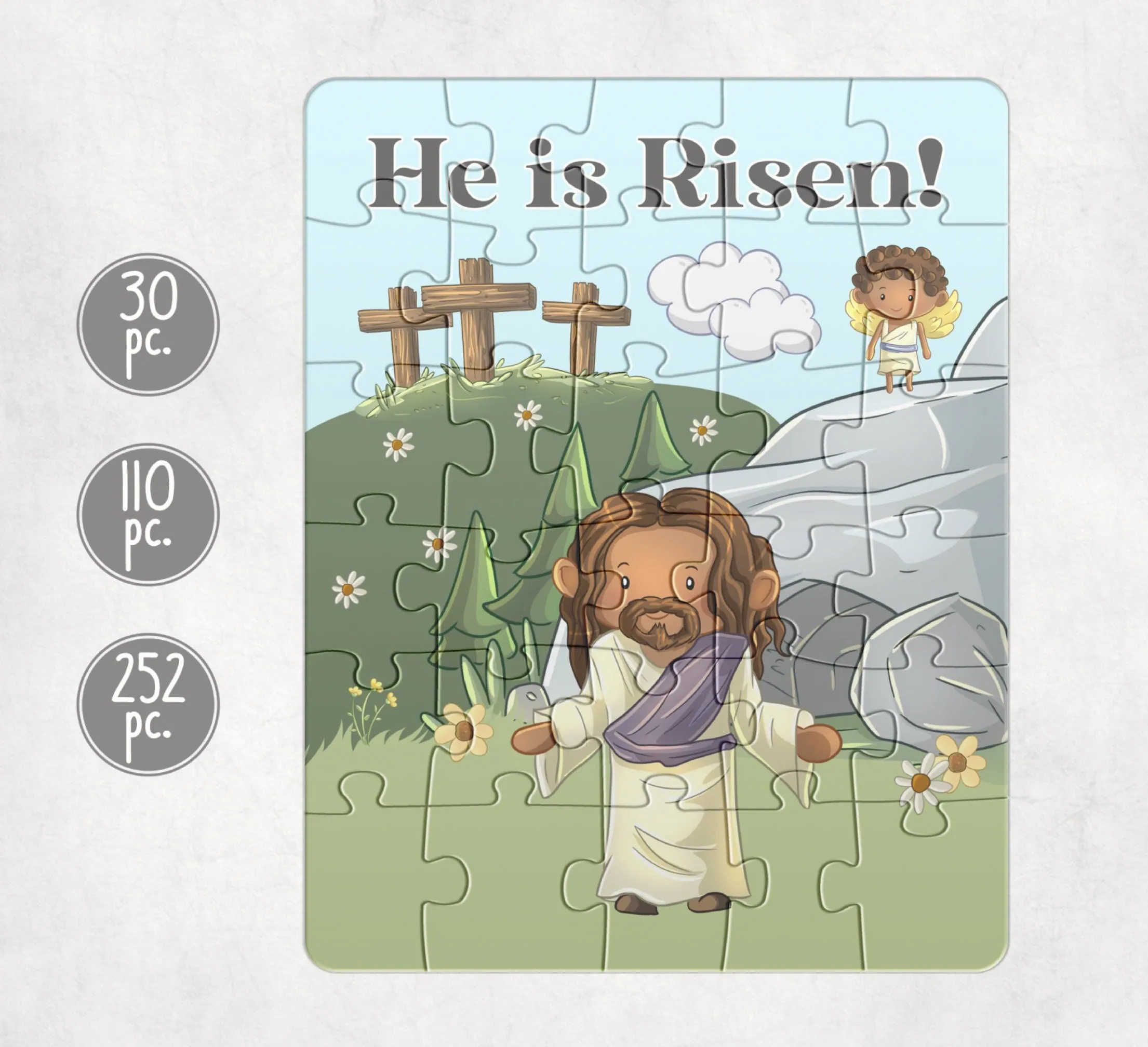 He Is Risen Puzzle For Kids Gift For Kids Jesus Jigsaw Puzzle 