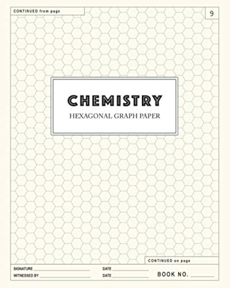 Hexagonal Graph Paper For Organic Chemistry