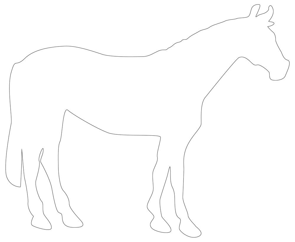 Horse Walking Template Printable Outline Free To Print Or Download