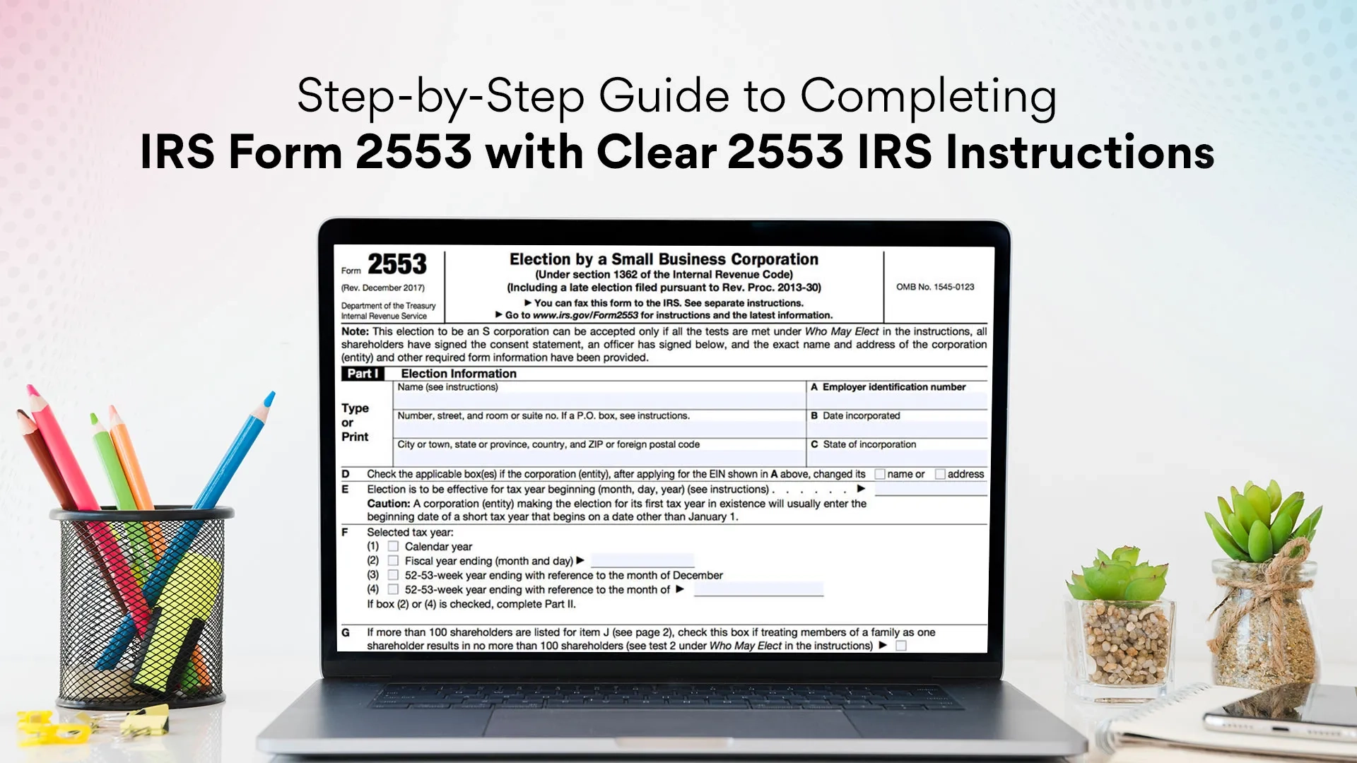 Irs Form 2553 Mailing Address