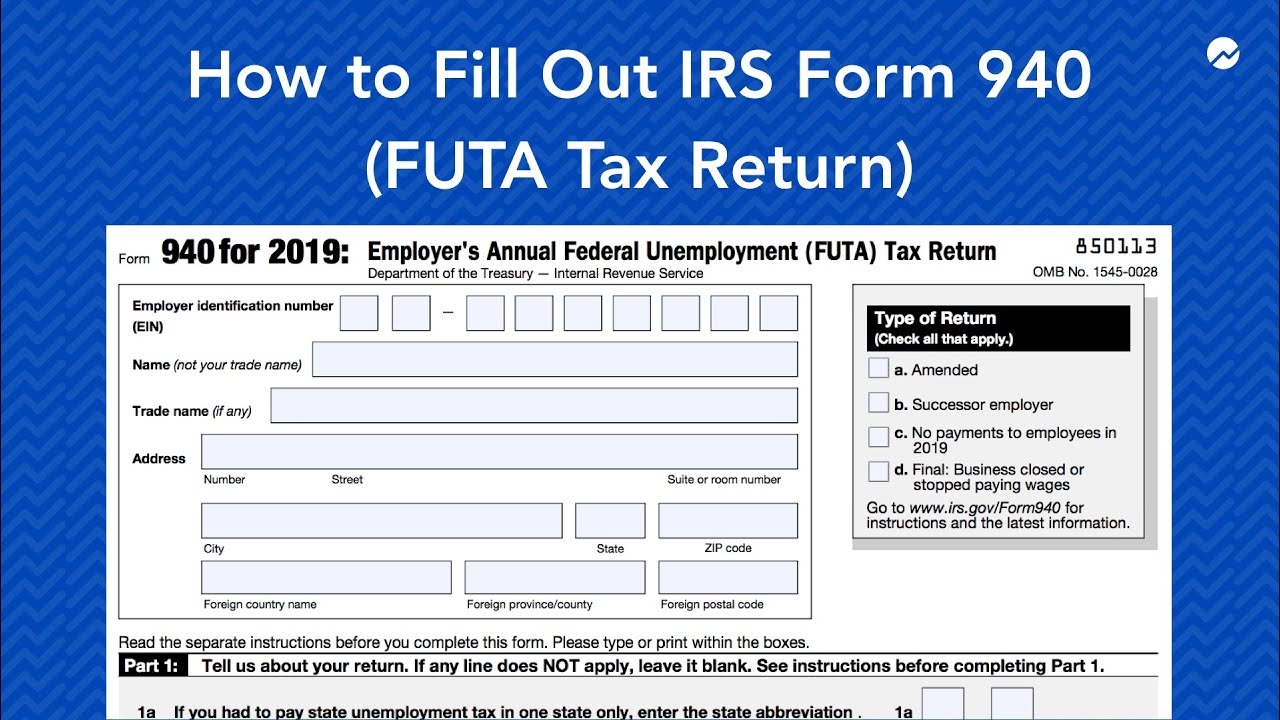 How To Fill Out IRS Form 940 FUTA Tax Return 