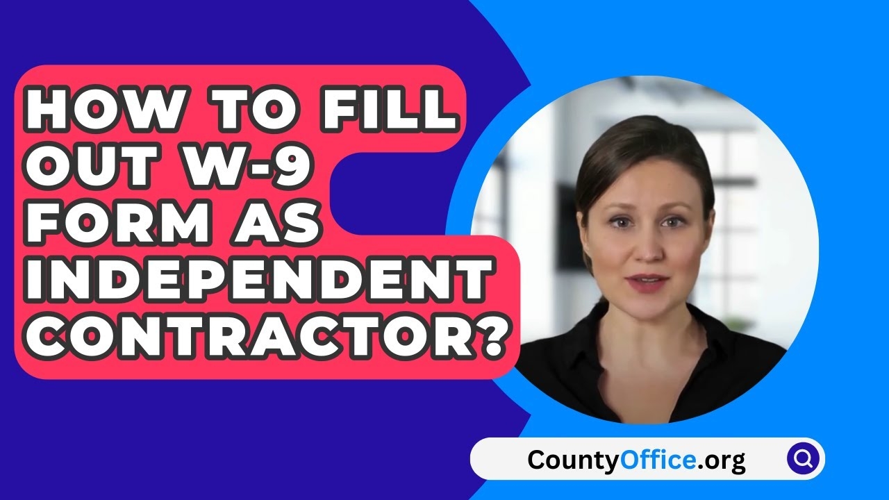 W 9 Form For 1099 Contractor
