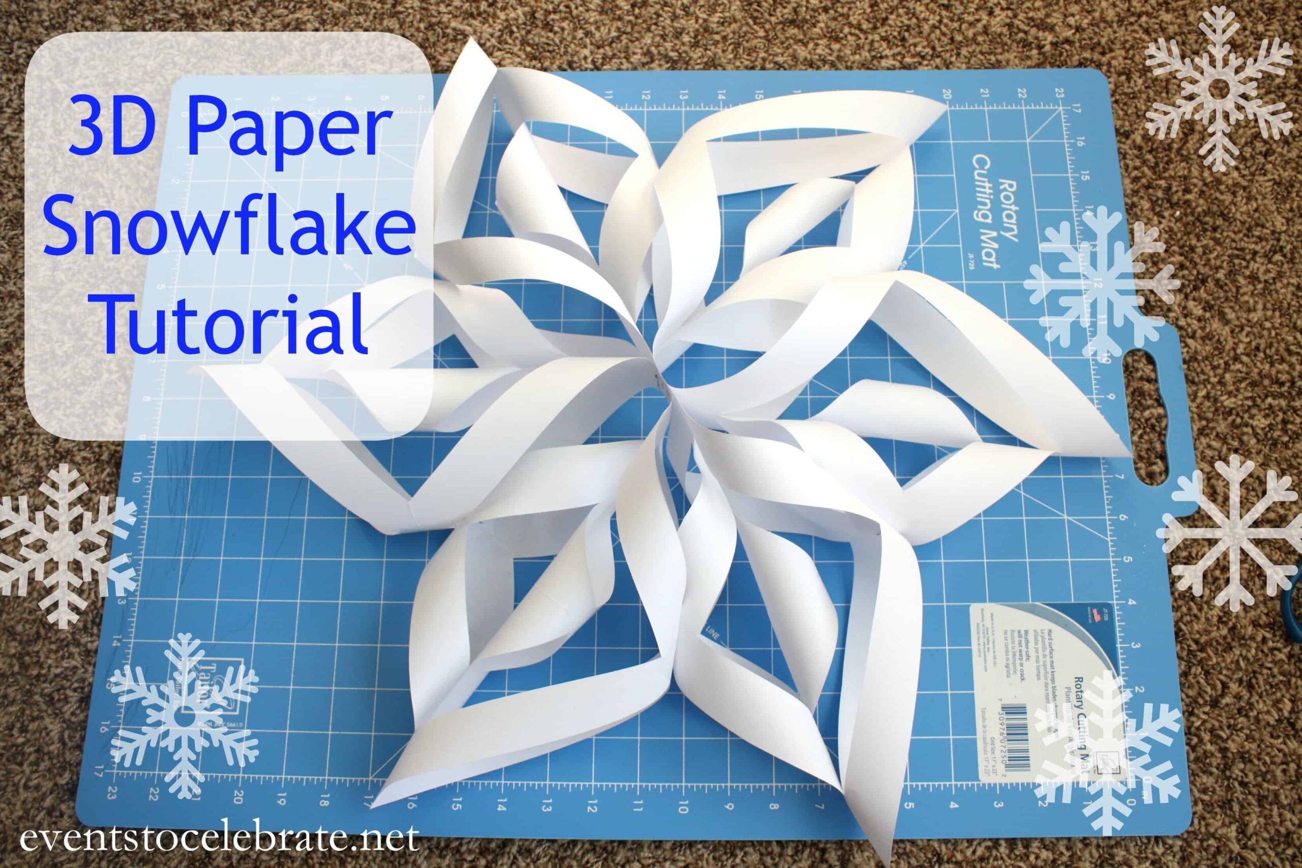 Printable 3d Snowflake Template