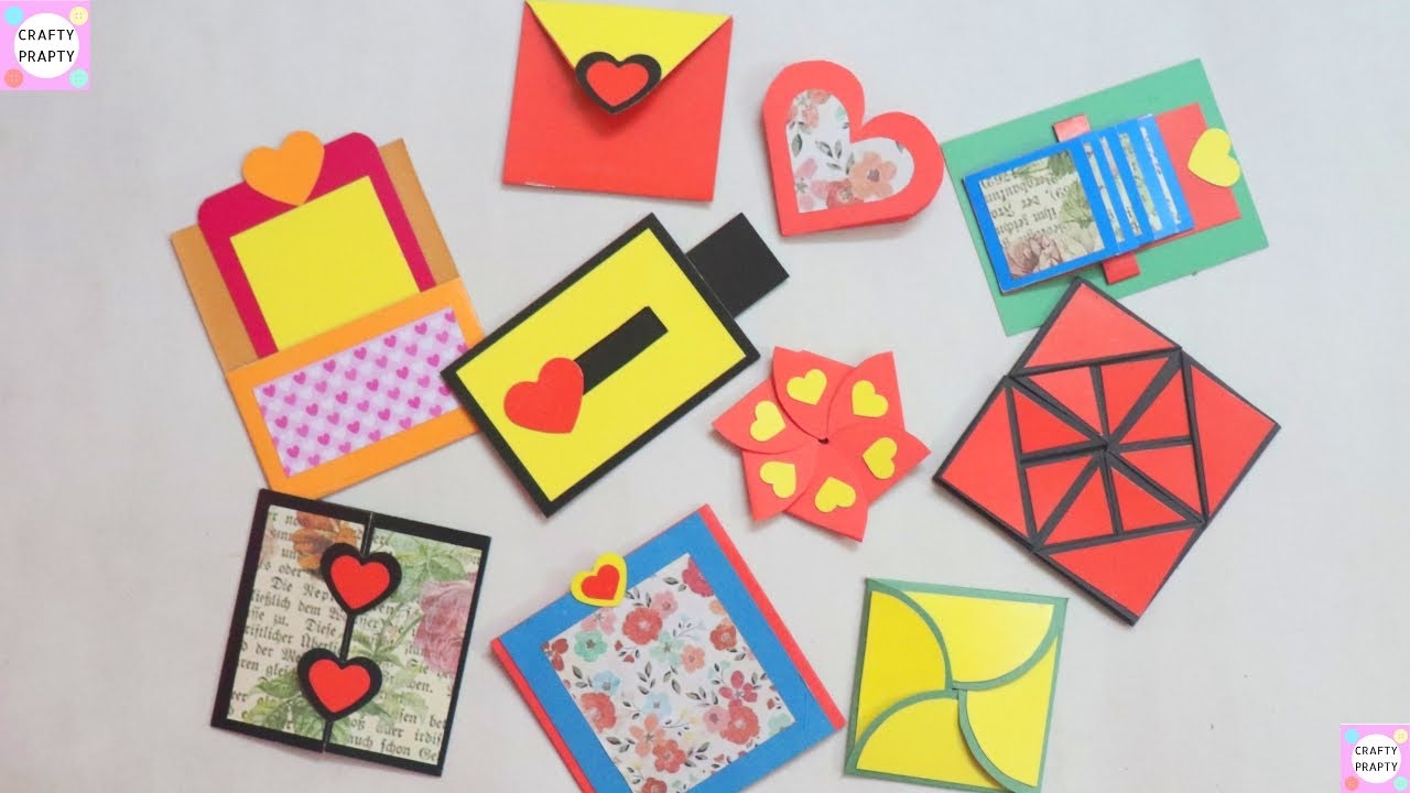 How To Make Scrapbook Pages 10 Different Cards Ideas DIY Scrapbook Tutorial