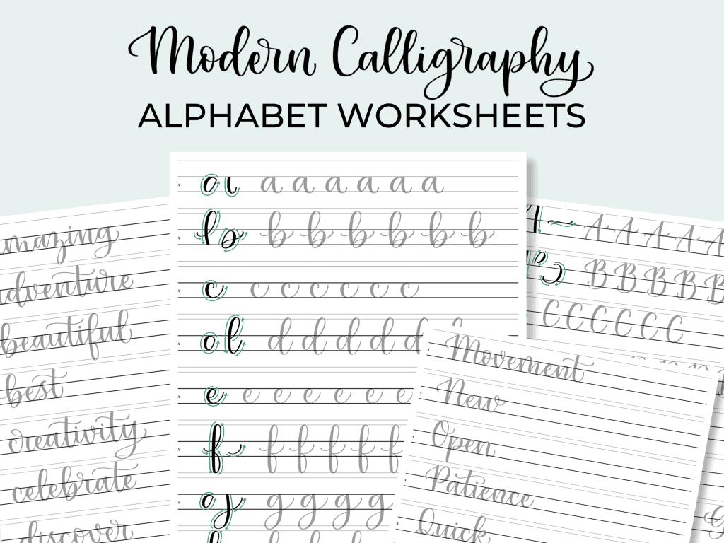 How To Use Calligraphy Worksheets and Why You Should By Heidi 