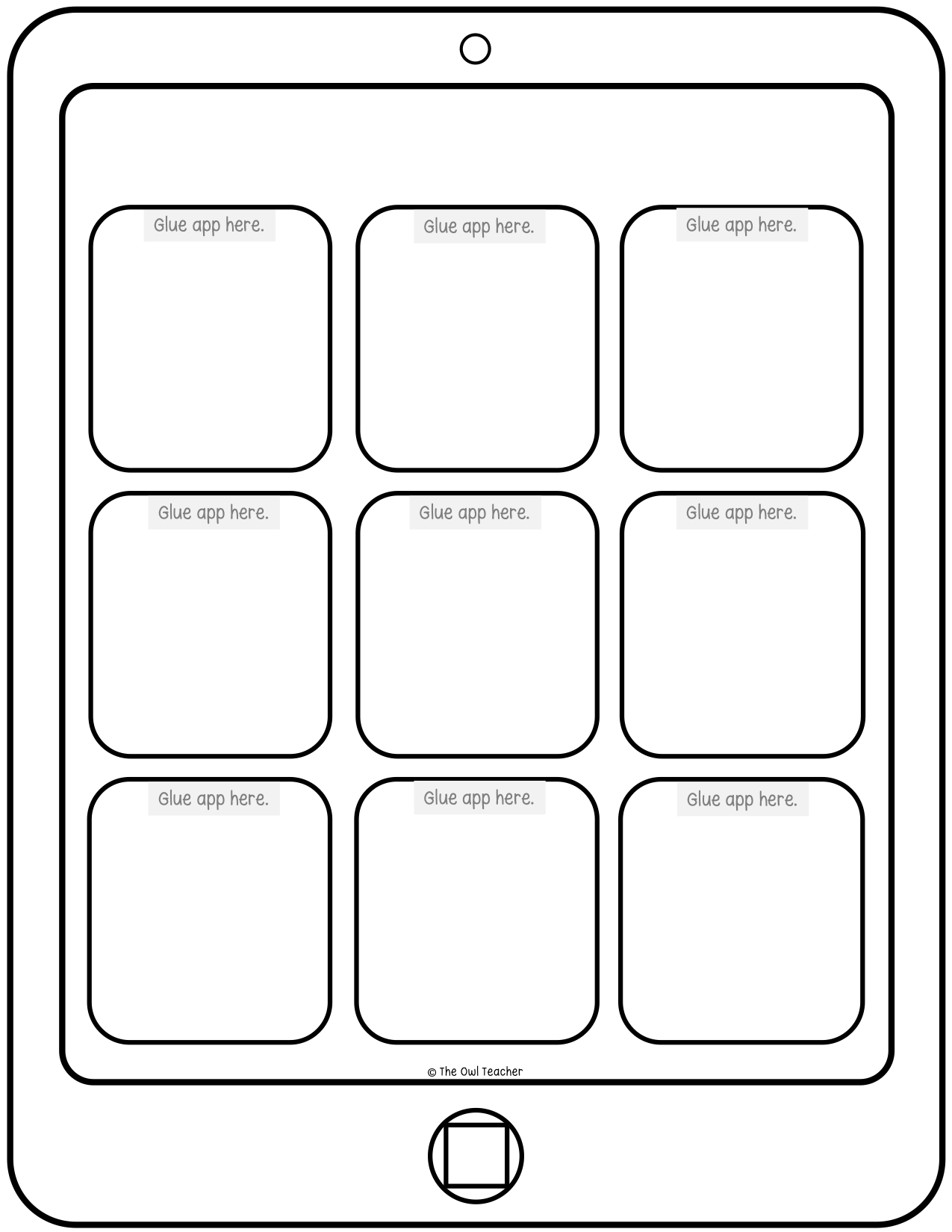 IPad Craftivity Template Printable amp Digital For Any Concept The Owl Teacher