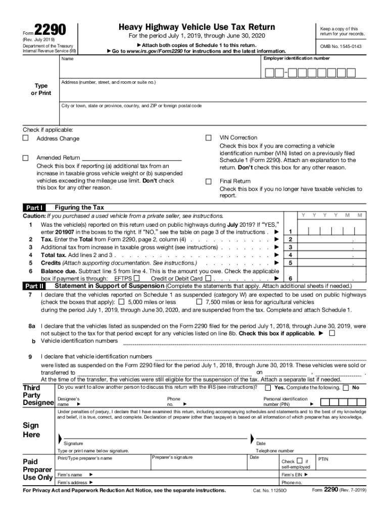 Irs 2290 Form 2023 Printable Fill Out amp Sign Online DocHub