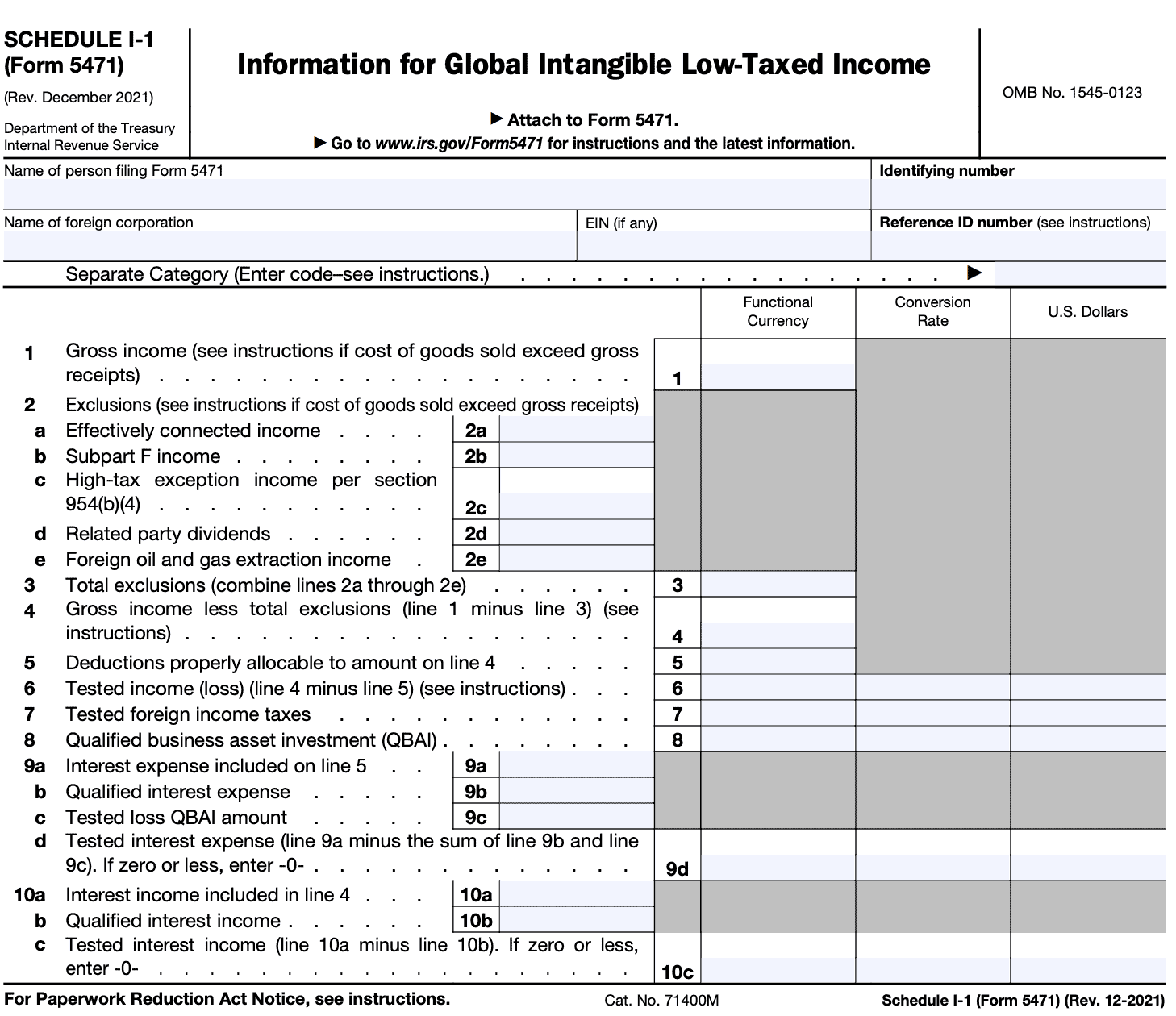 Irs Form 5471 Schedule H