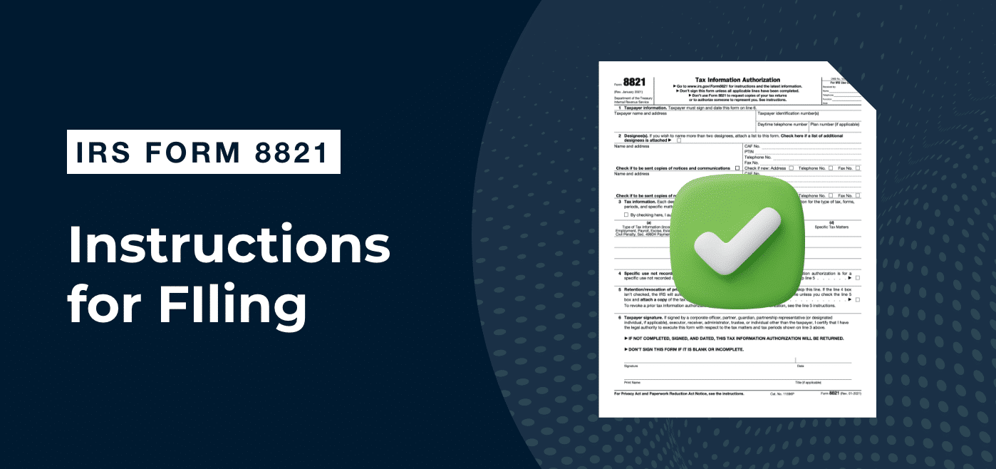 IRS Form 8821 Instructions For Filing Financial Cents IRS Form 8821 Instructions For Filing Financial Cents