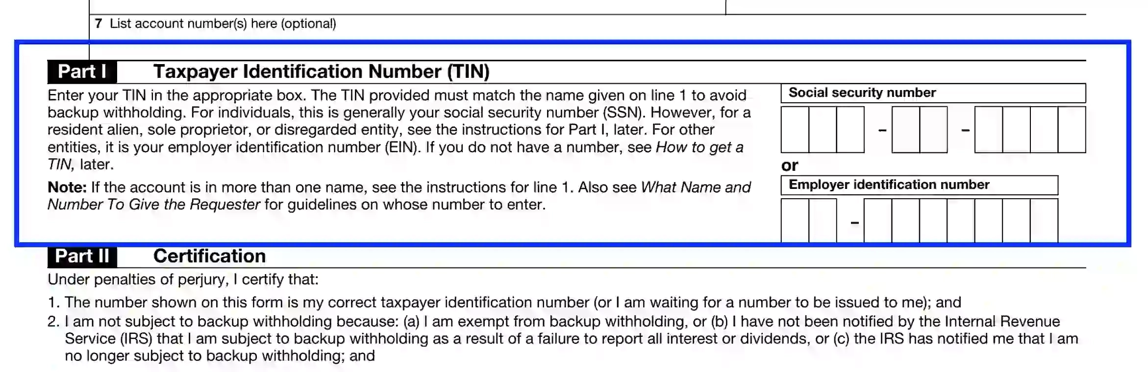 IRS Form W 9 Fill Out Printable PDF Forms Online