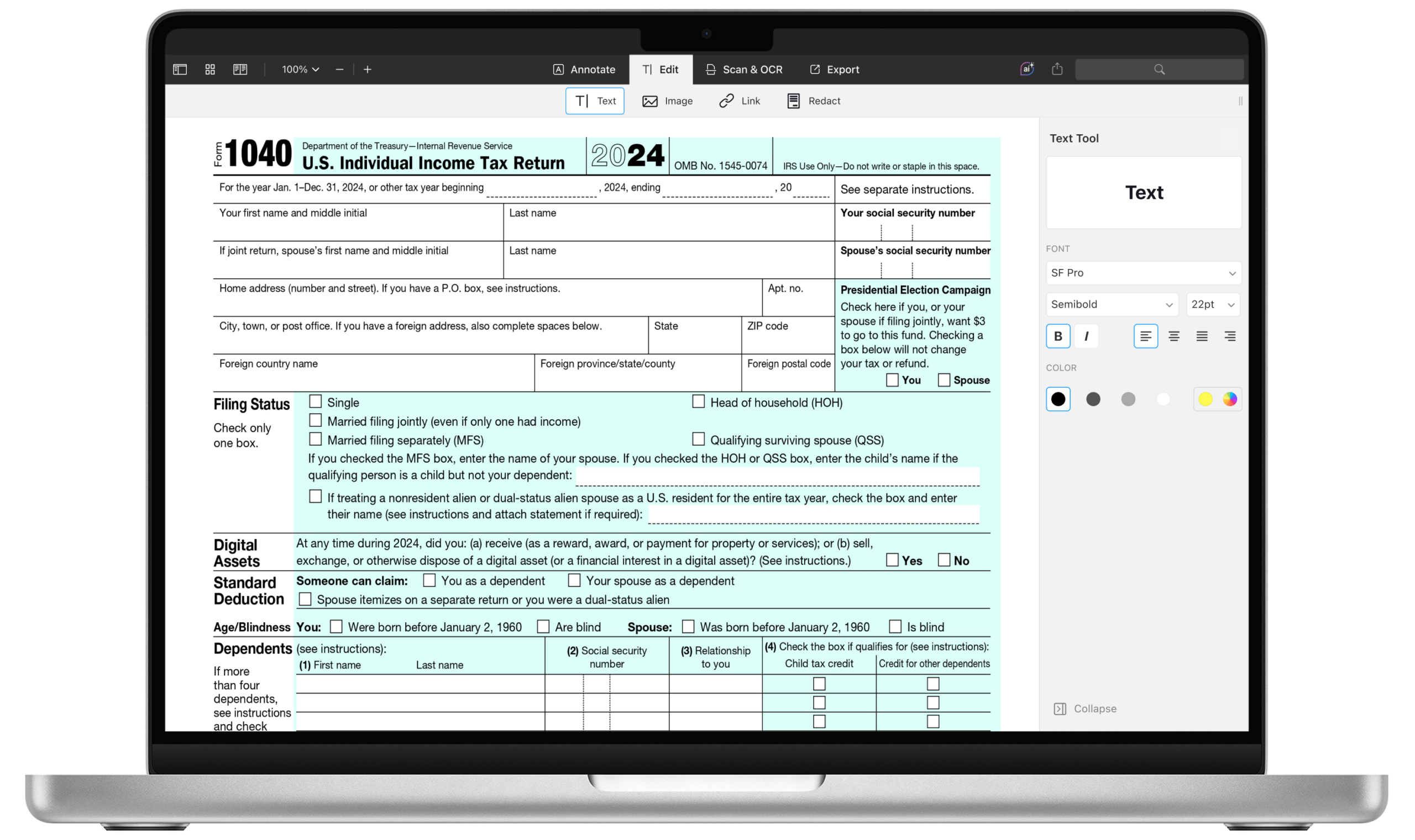 IRS Formular 1040 Ausf llen Infos Zum IRS Formular 1040 ES