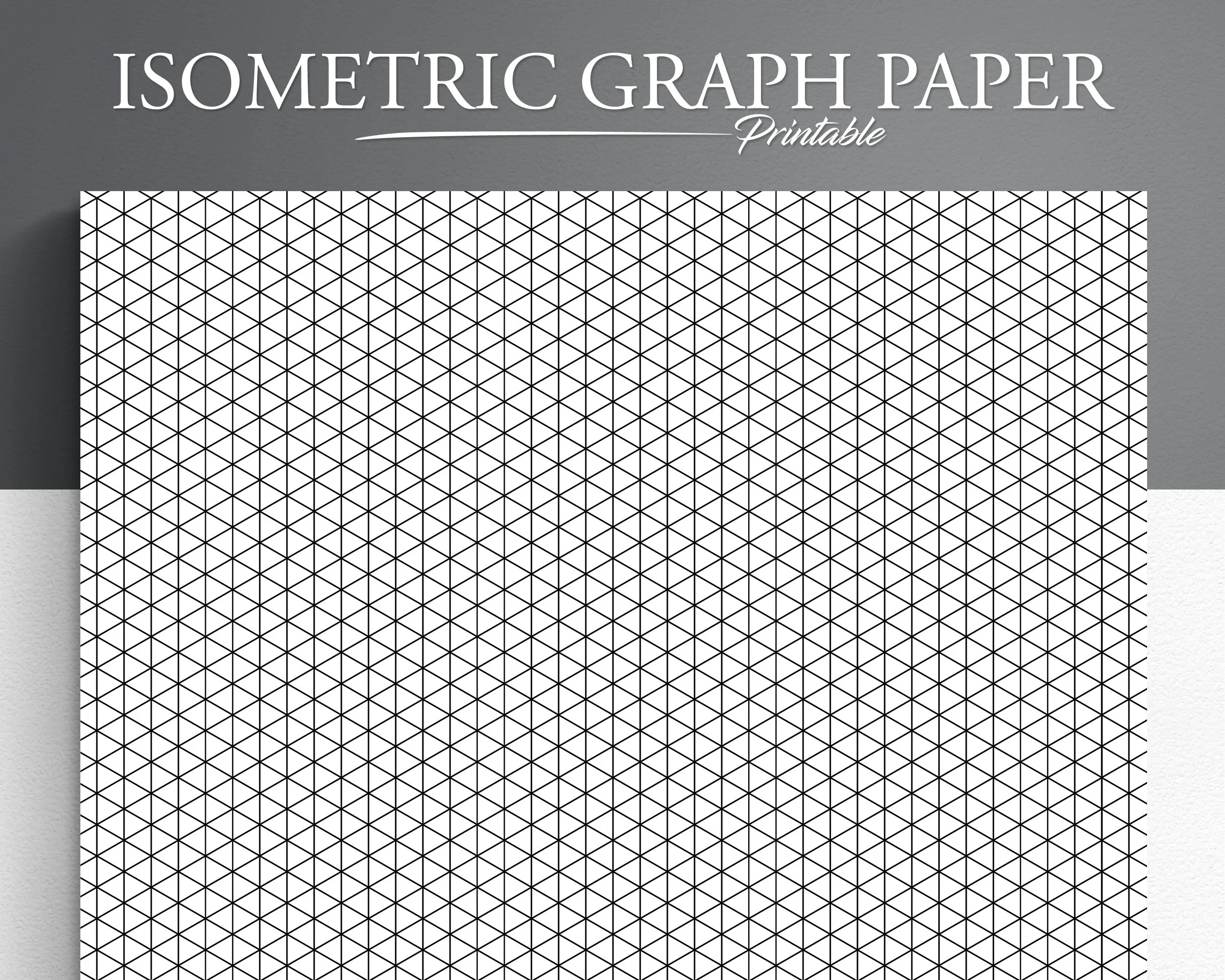Printable Iso Graph Paper