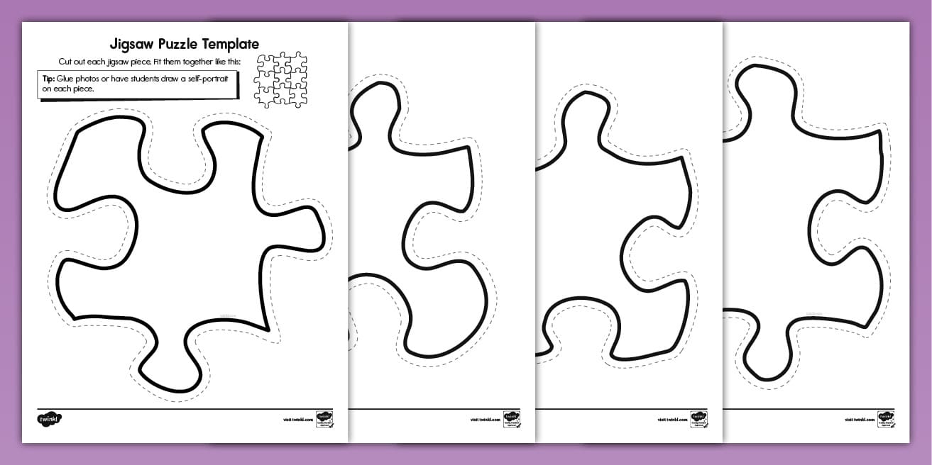 Jigsaw Puzzle Template