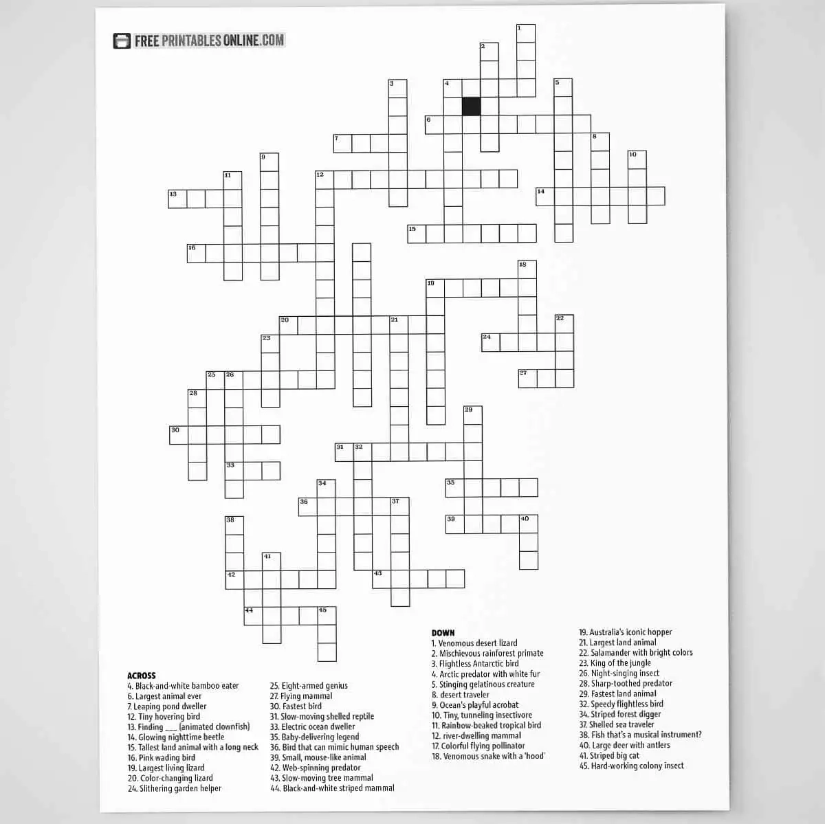 Free Fill In Crossword Puzzle Games Online