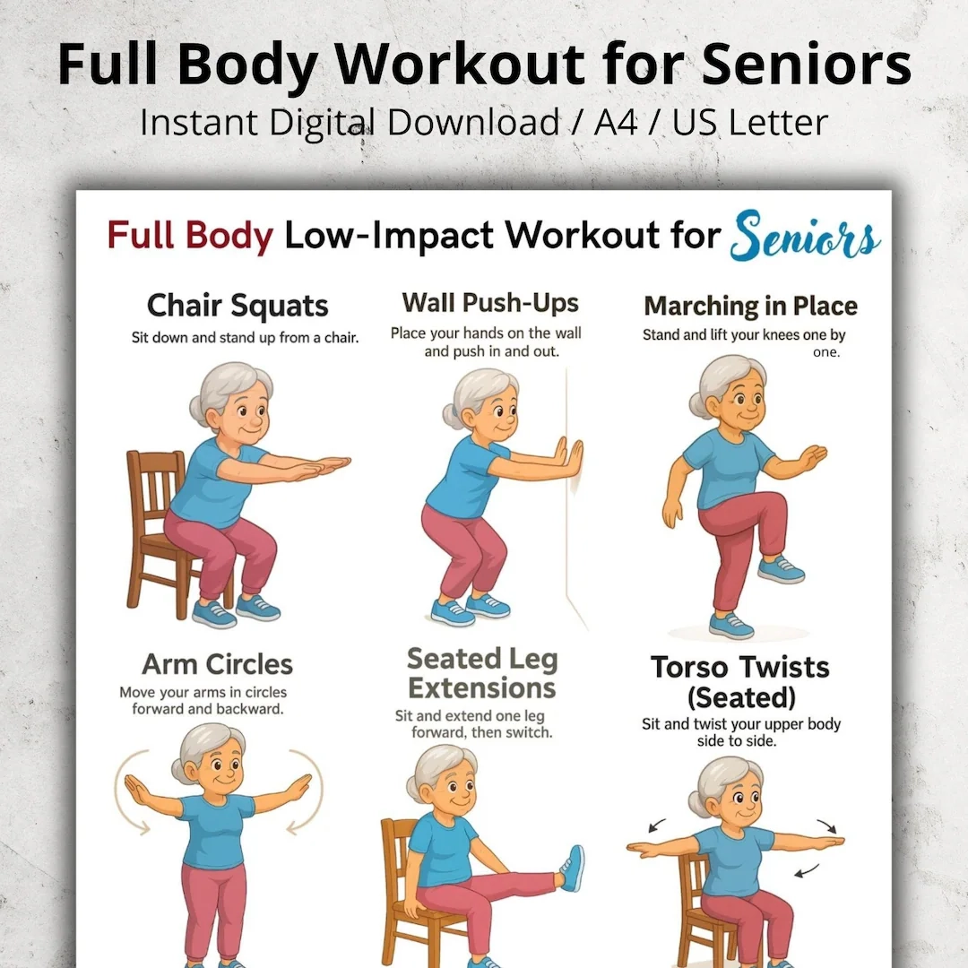 Knee Pain Leg Exercises For Seniors Pdf Senior Exercise Chart 