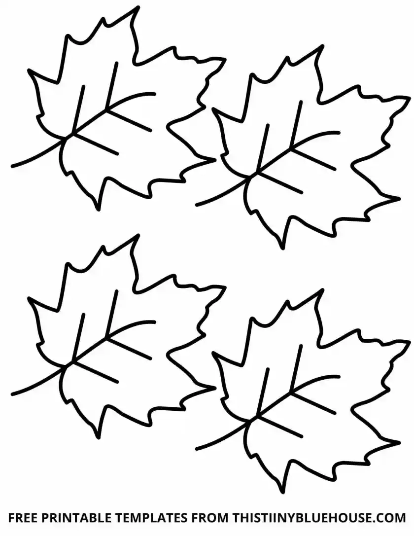 Leaf Template Printable Free