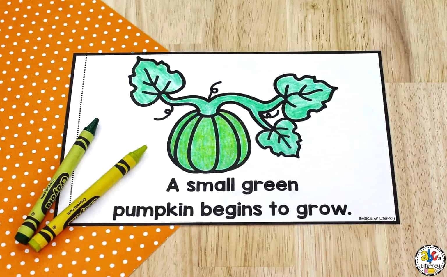 Pumpkin Life Cycle Book For Preschool