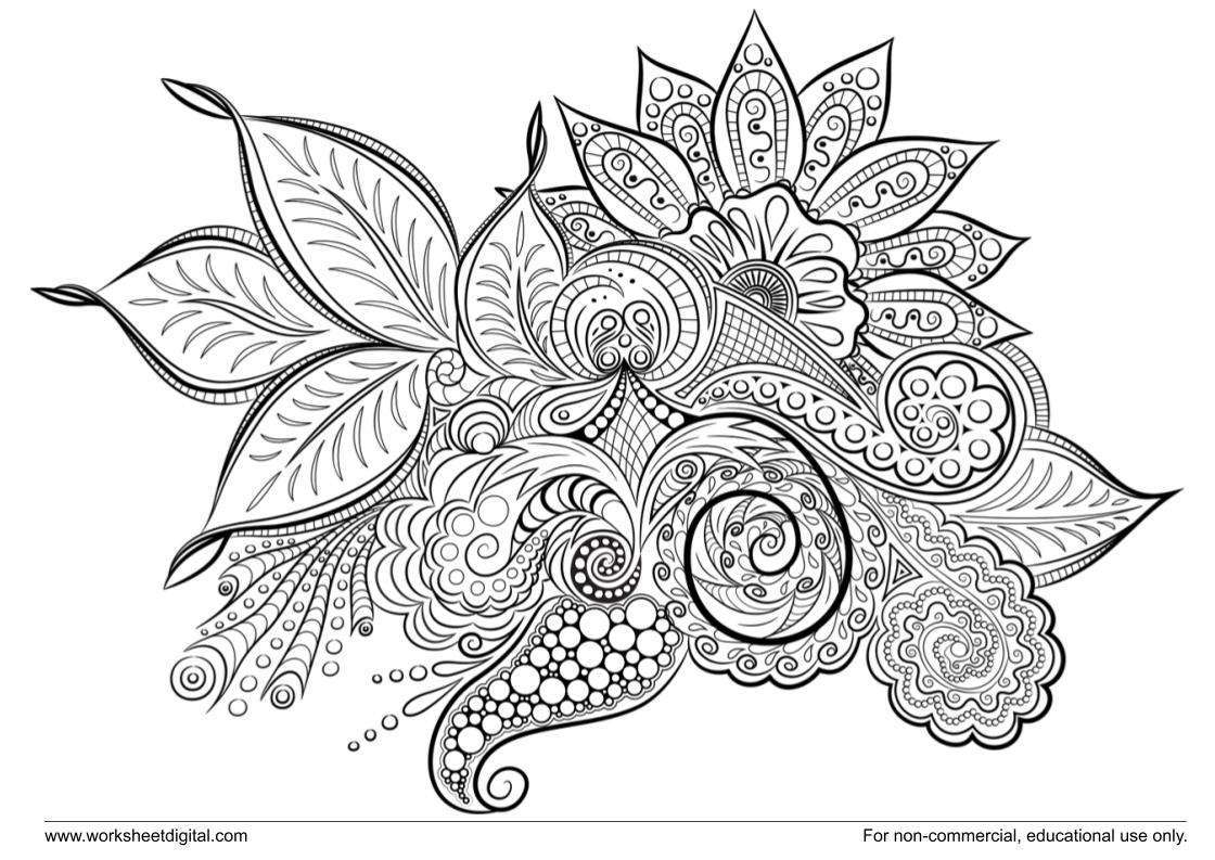 Unique Mandalas Printable Worksheets